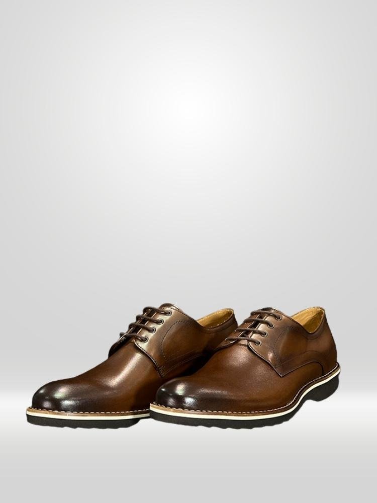 Sapato Social Derby Masculino Whisky Marrom 2