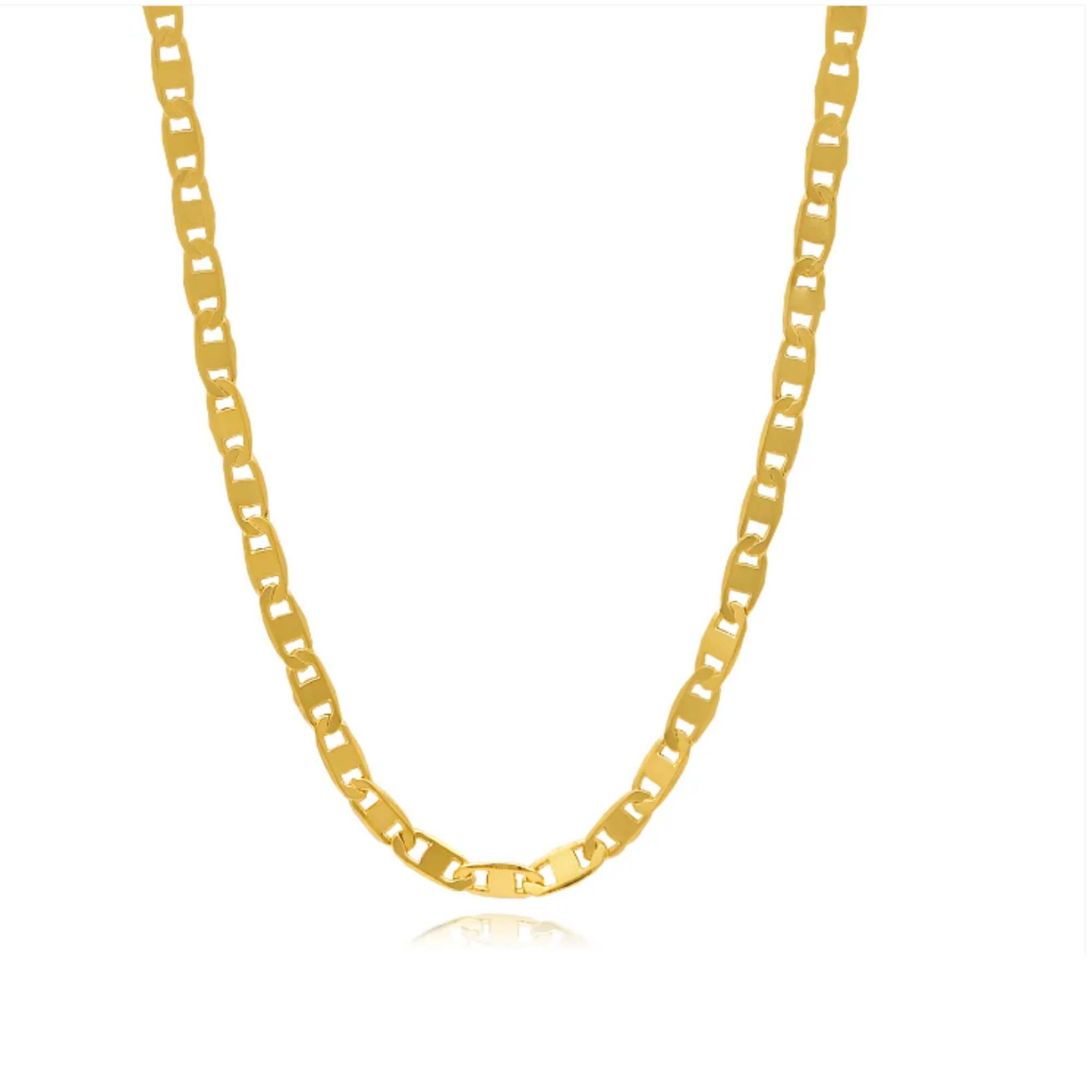 Corrente Masculina Piastrine - 60 cm Dourado 2