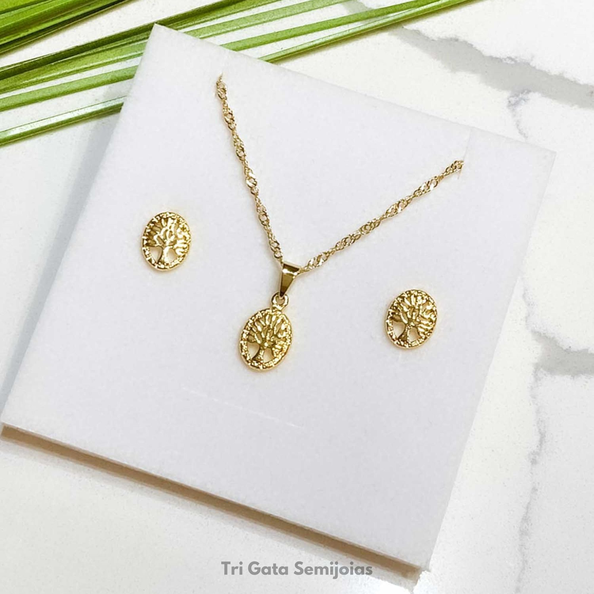 Conjunto Banhado em Ouro 18k Dourado 2