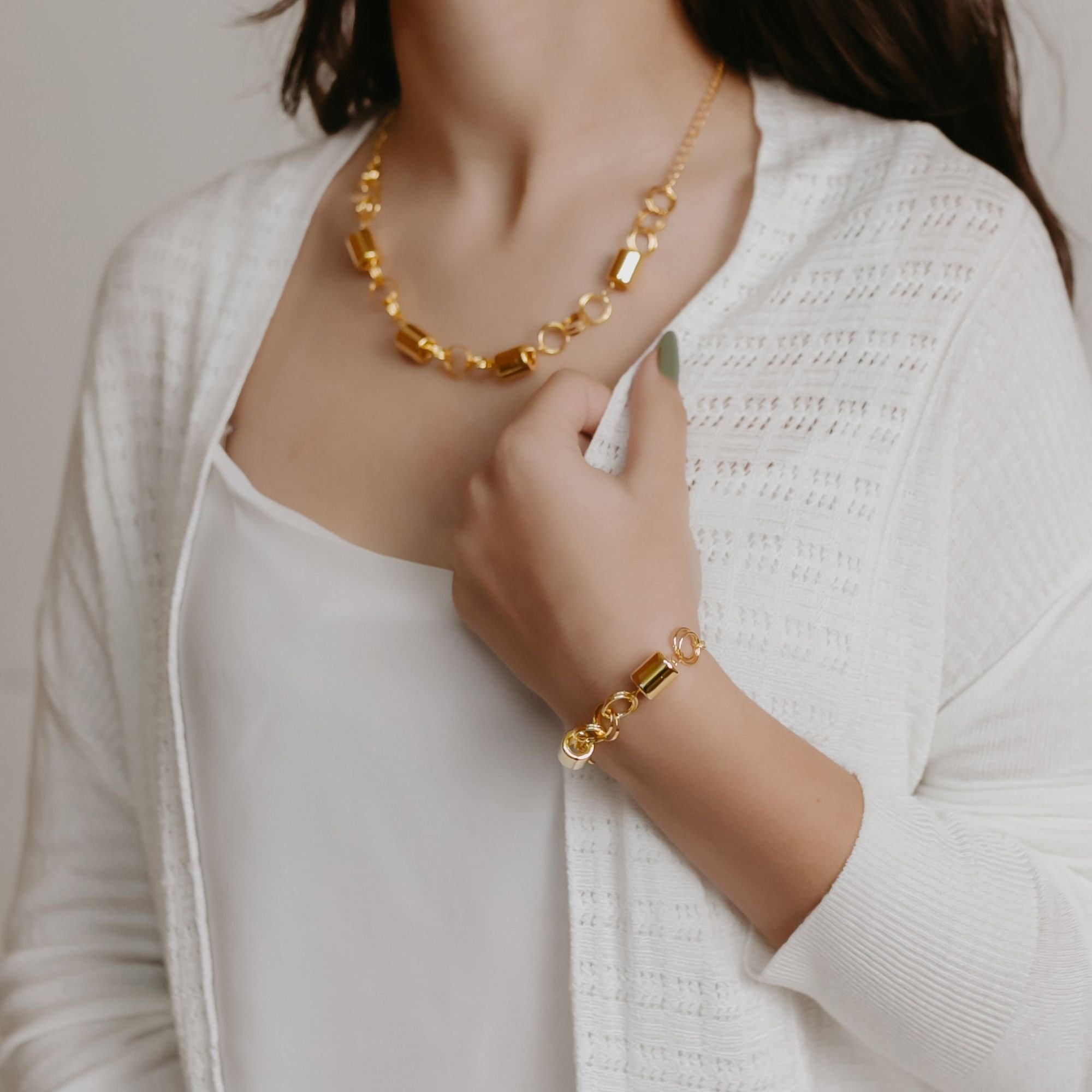 Conjunto Feminino - Banhado em Ouro 18k Dourado 1