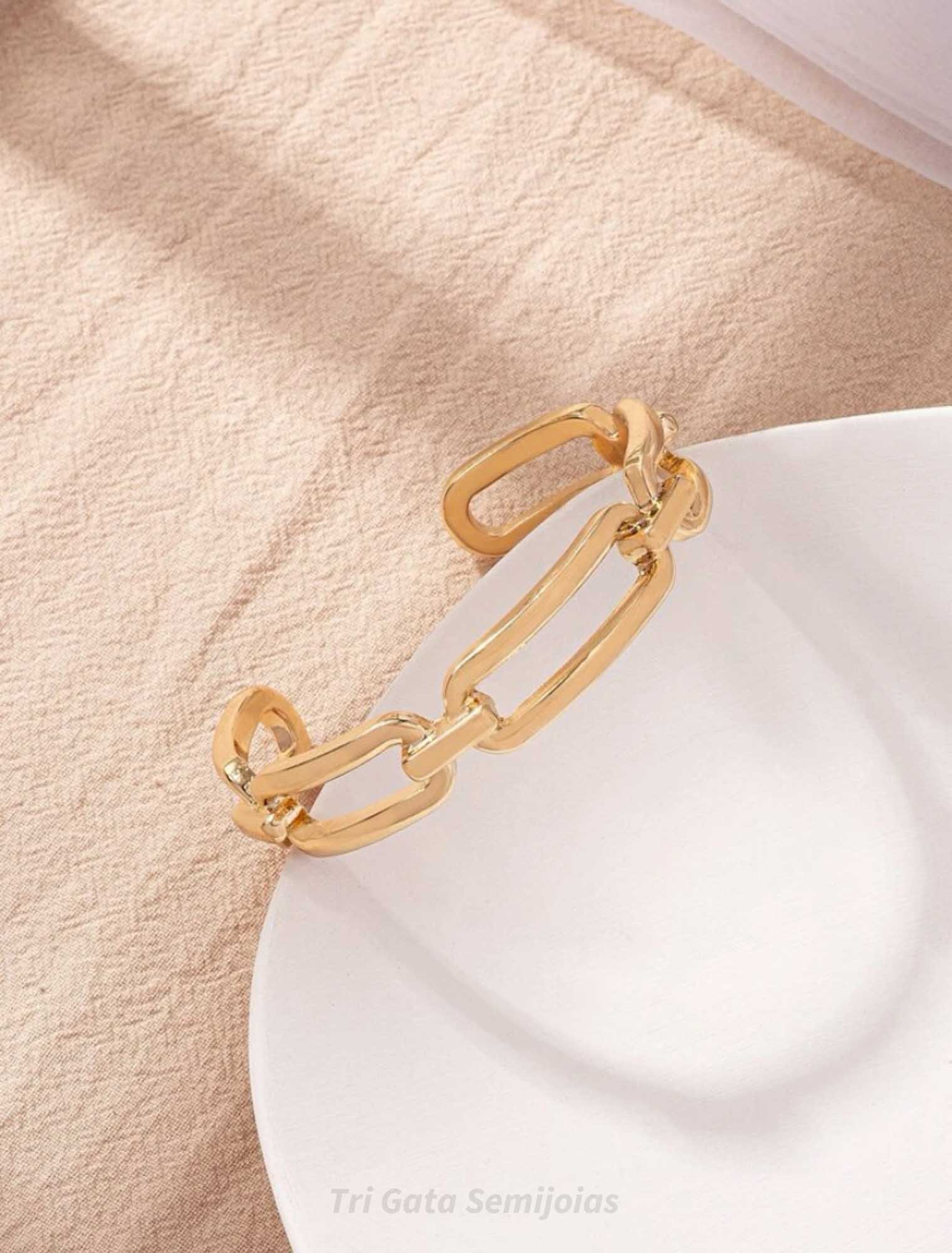 Pulseira Corrente - Banhada em ouro 18k Dourado 2