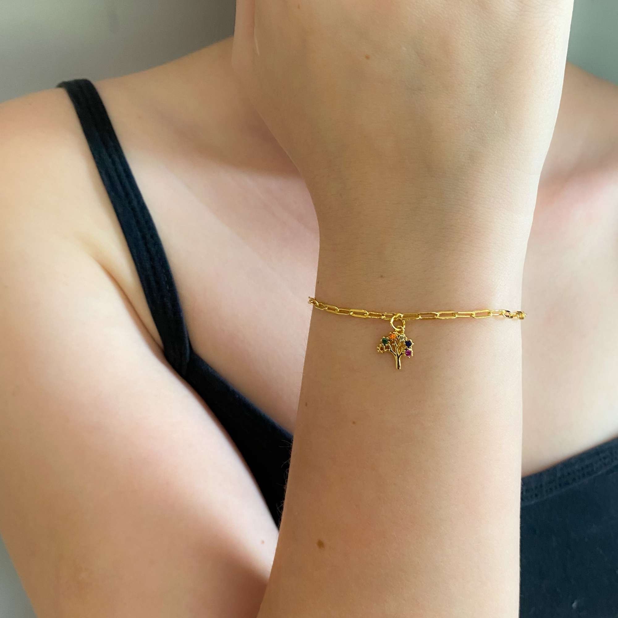 Pulseira de Zircônias - Banhada em Ouro 18k Dourado 2