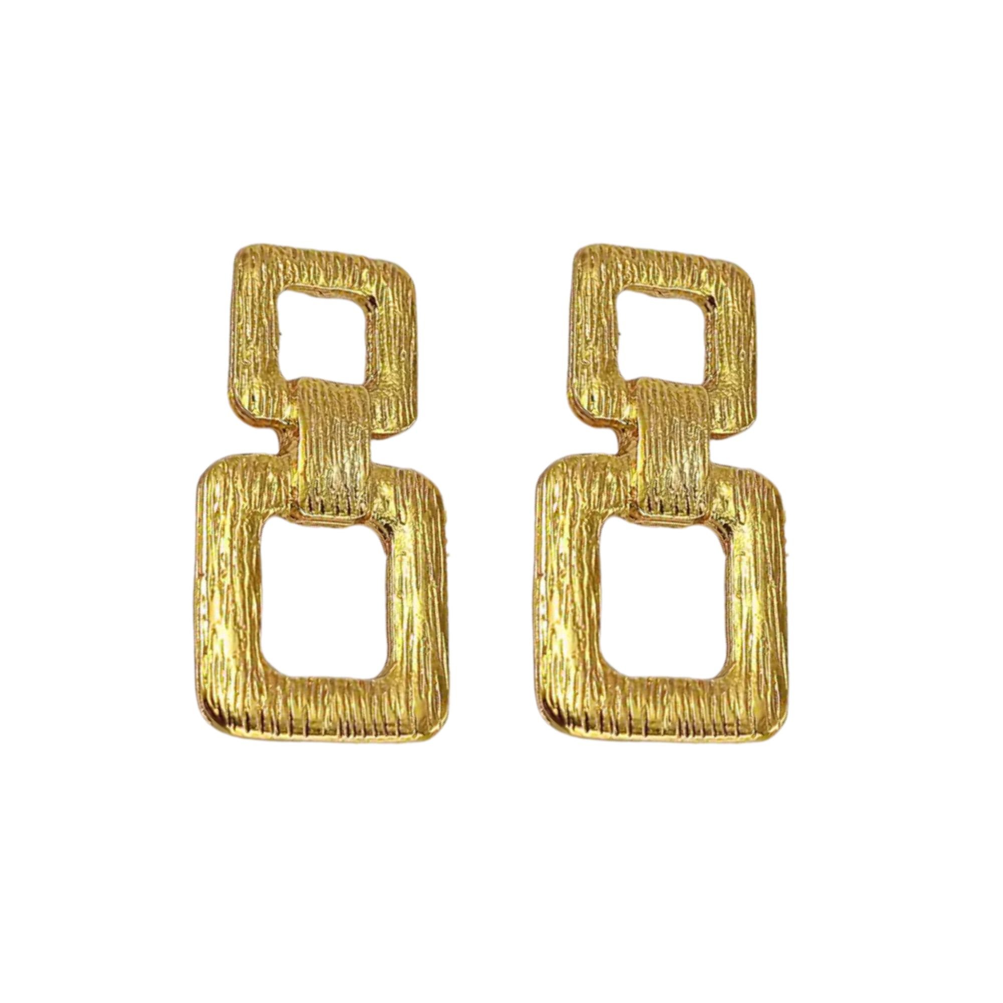 Brinco Correntaria Escovada Dourado 1