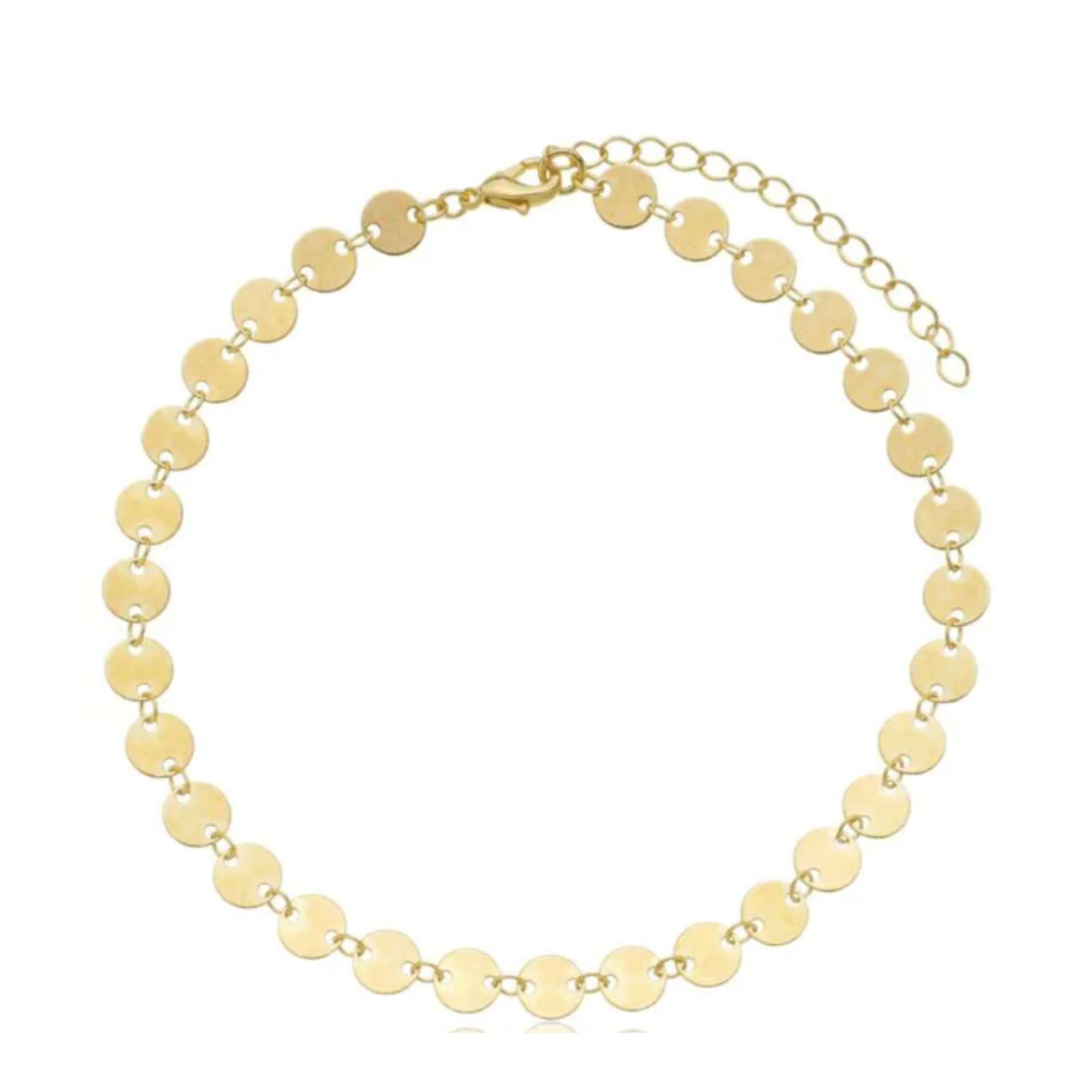 Pulseira Plaquinhas - Banhado em Ouro 18k Dourado 2