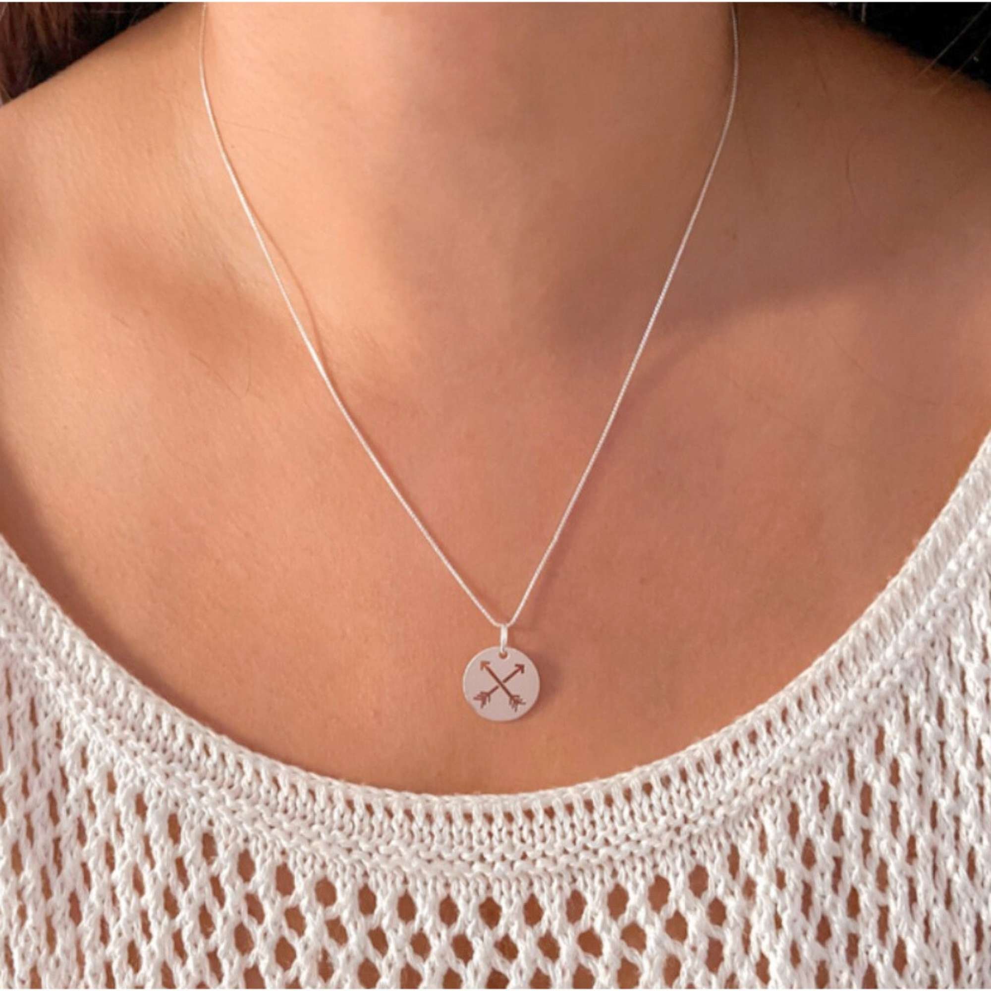 Colar Feminino Flechas em Prata 925 Prata 2
