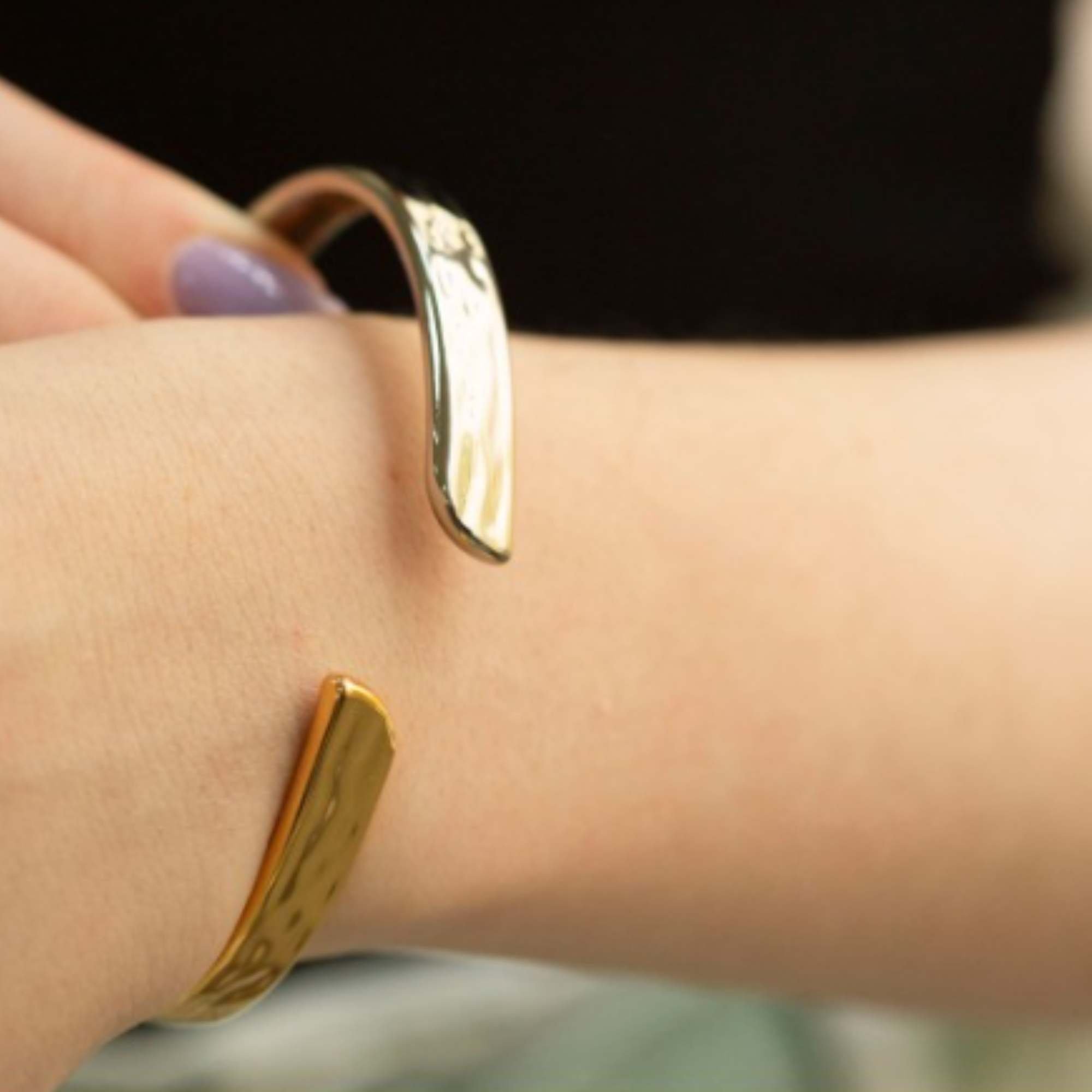 Bracelete Duo Orgânico -  Banhado em Ouro e Prata Multicores 4