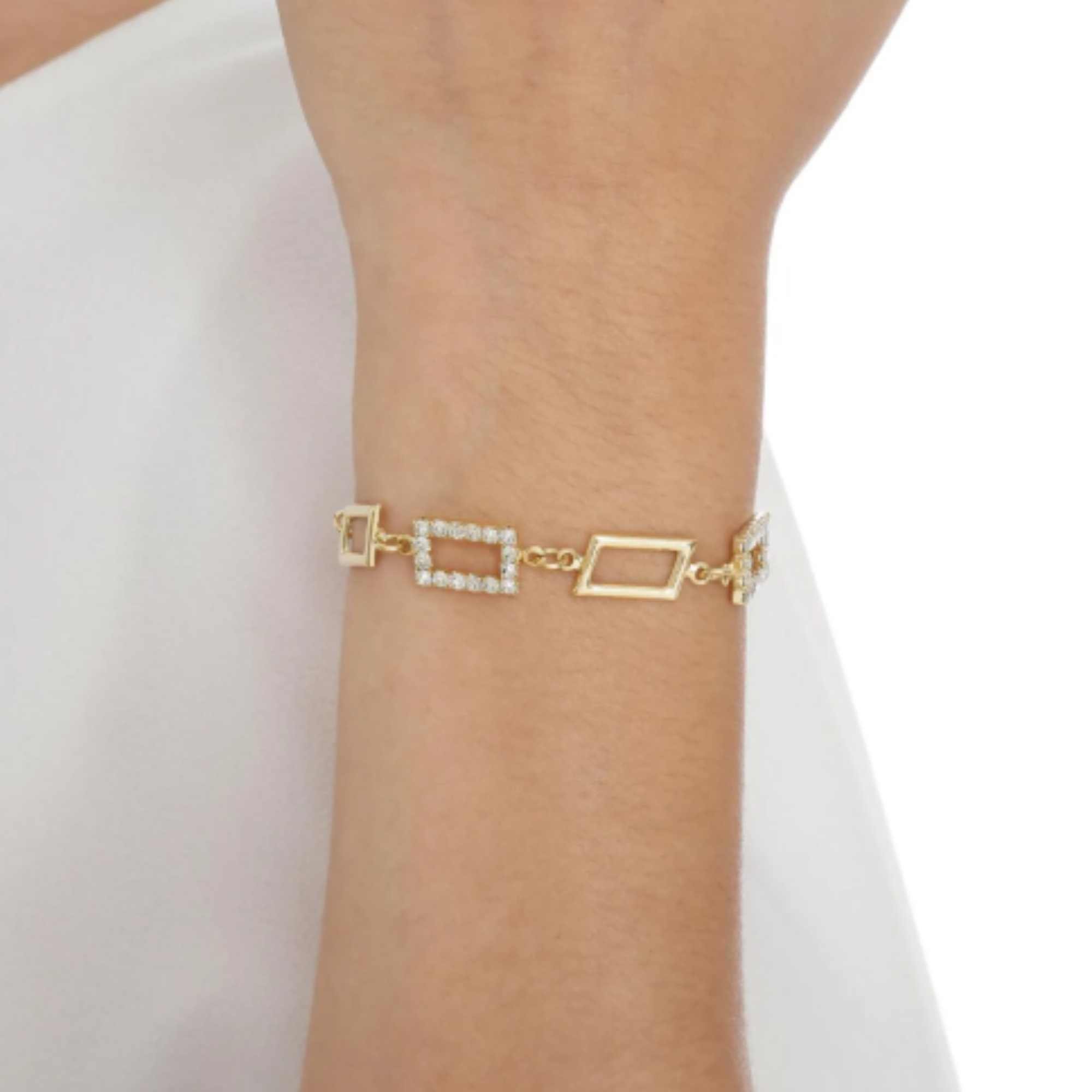 Pulseira Zircônia -  Banhado em Ouro 18k Dourado 2