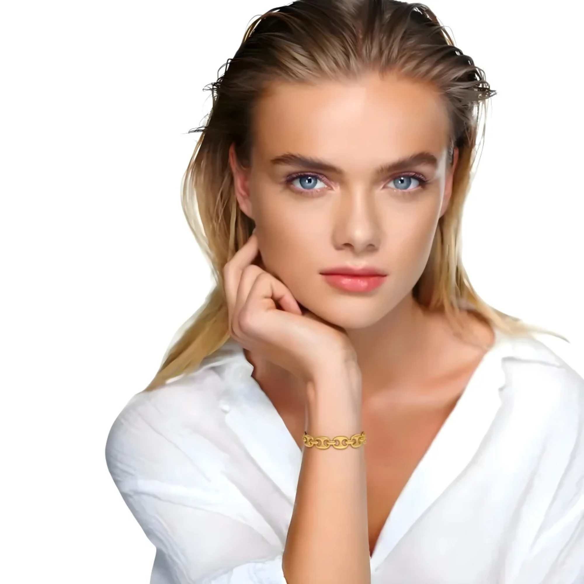Bracelete Elos - Banhado em Ouro 18k Dourado 2