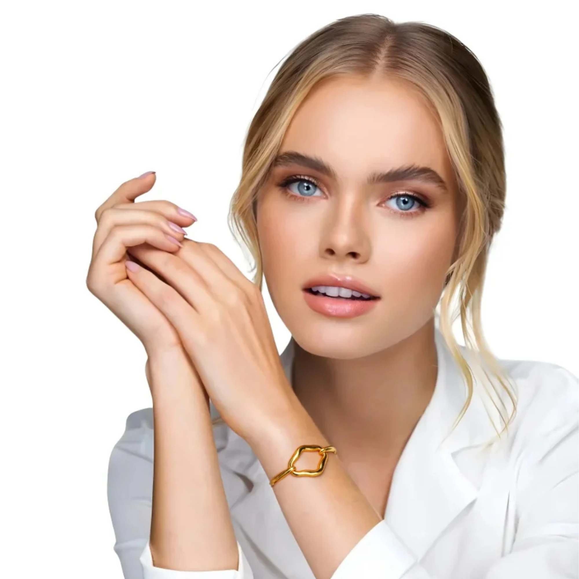 Bracelete Orgânico -  Banhado em Ouro 18k Dourado 2