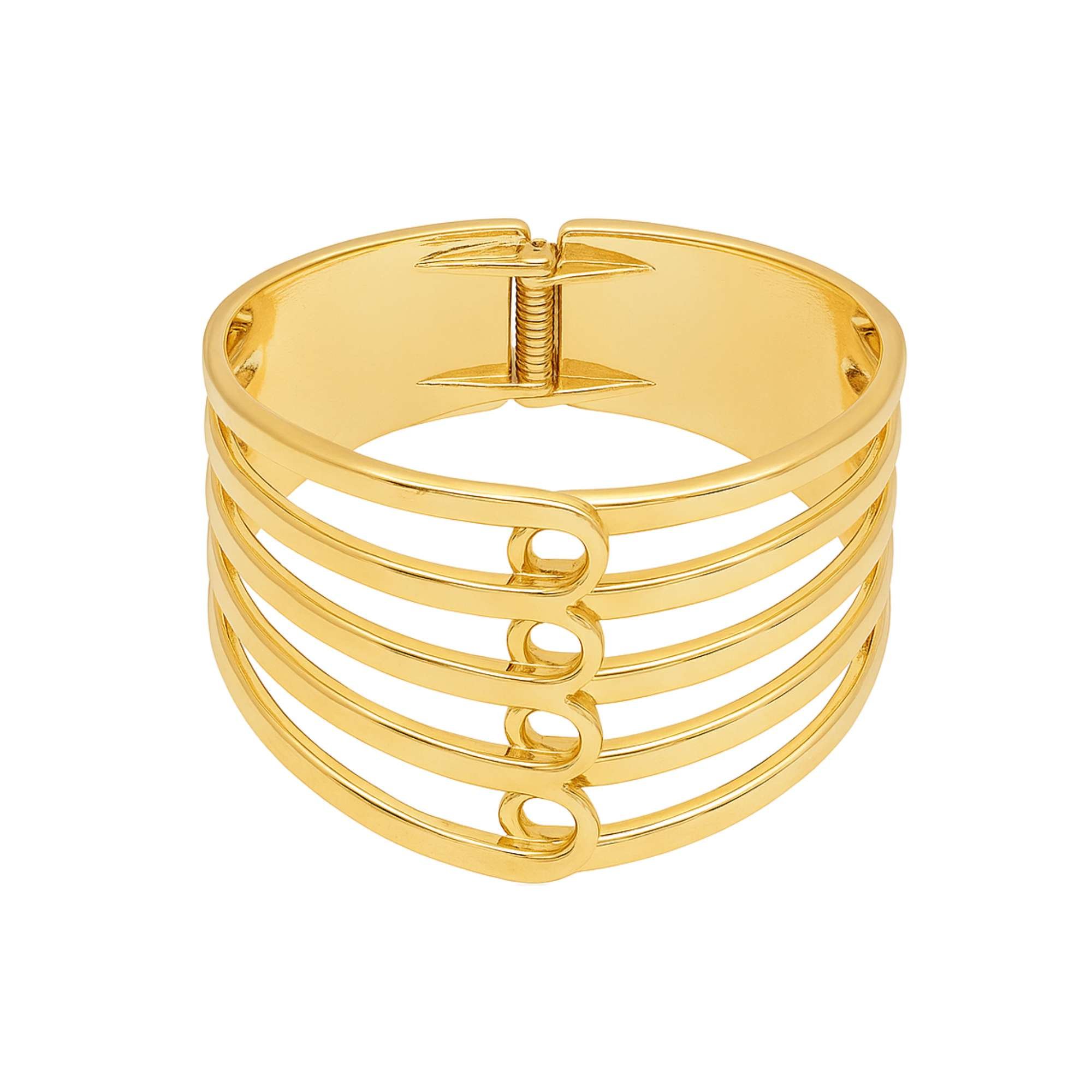 Bracelete Seis Hastes -  Banhado em Ouro 18k Dourado 1