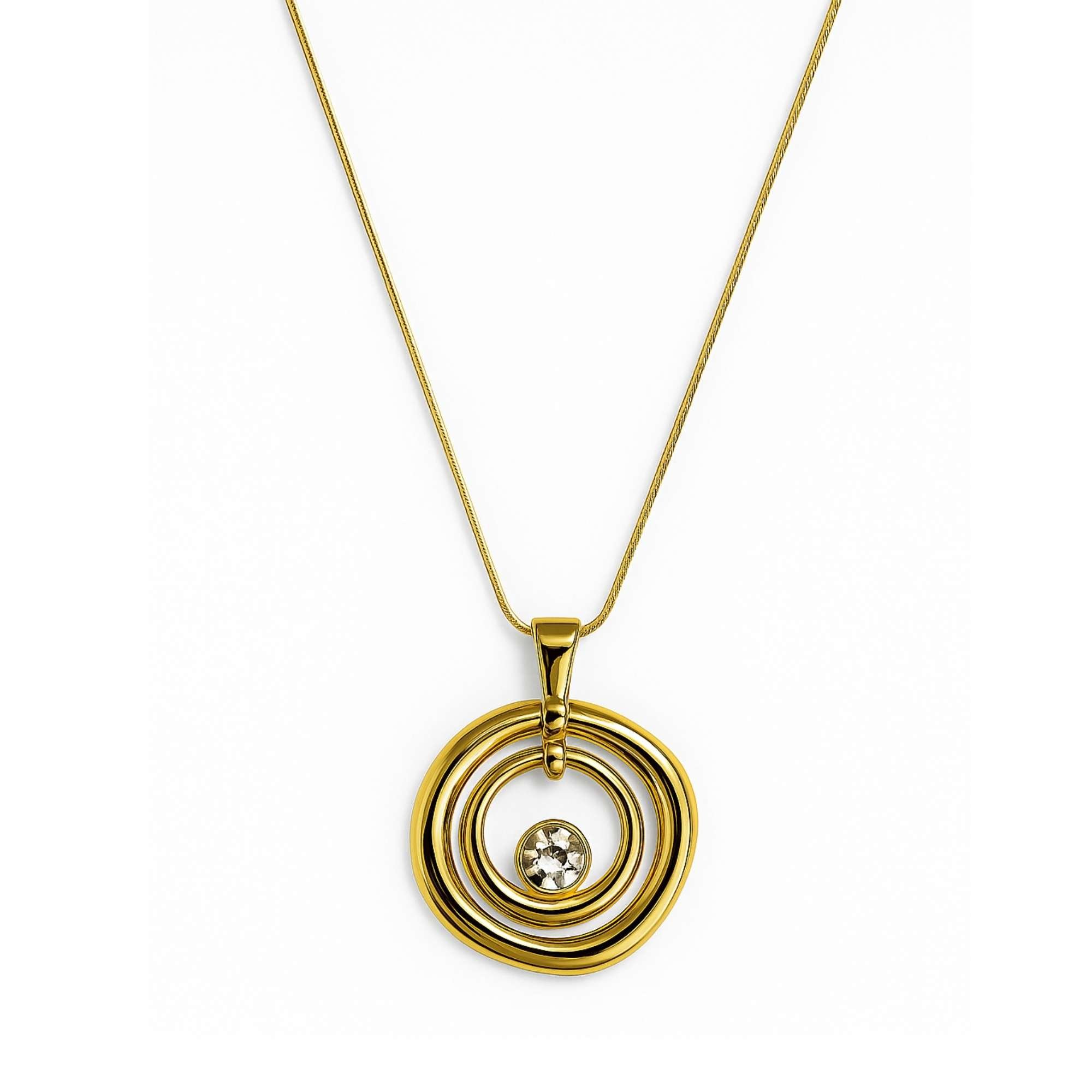 Colar Pingente Orgânico  - Banhado em Ouro 18k Dourado 1