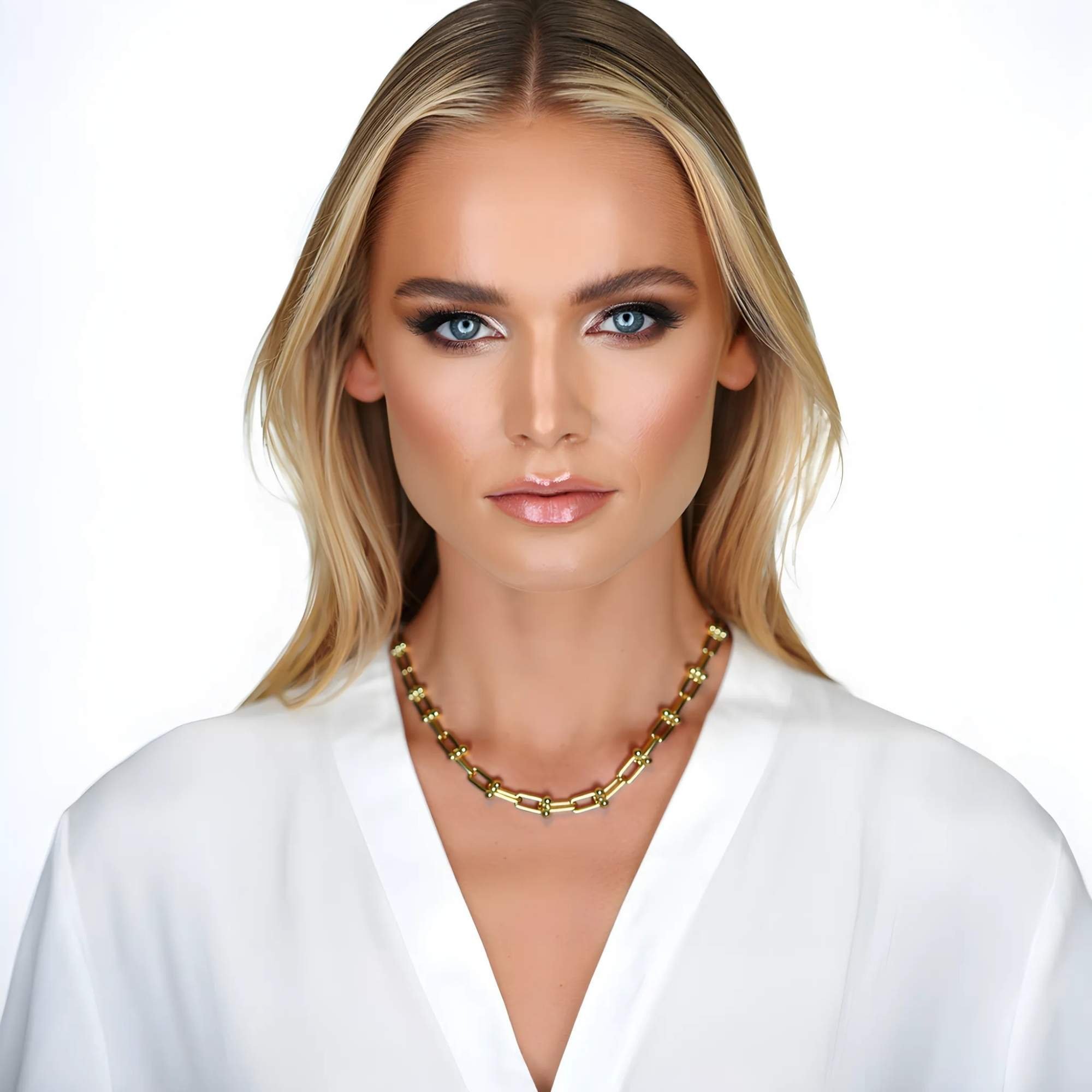 Colar Chocker Elos U - Banhado em Ouro 18k Ouro 18K 2