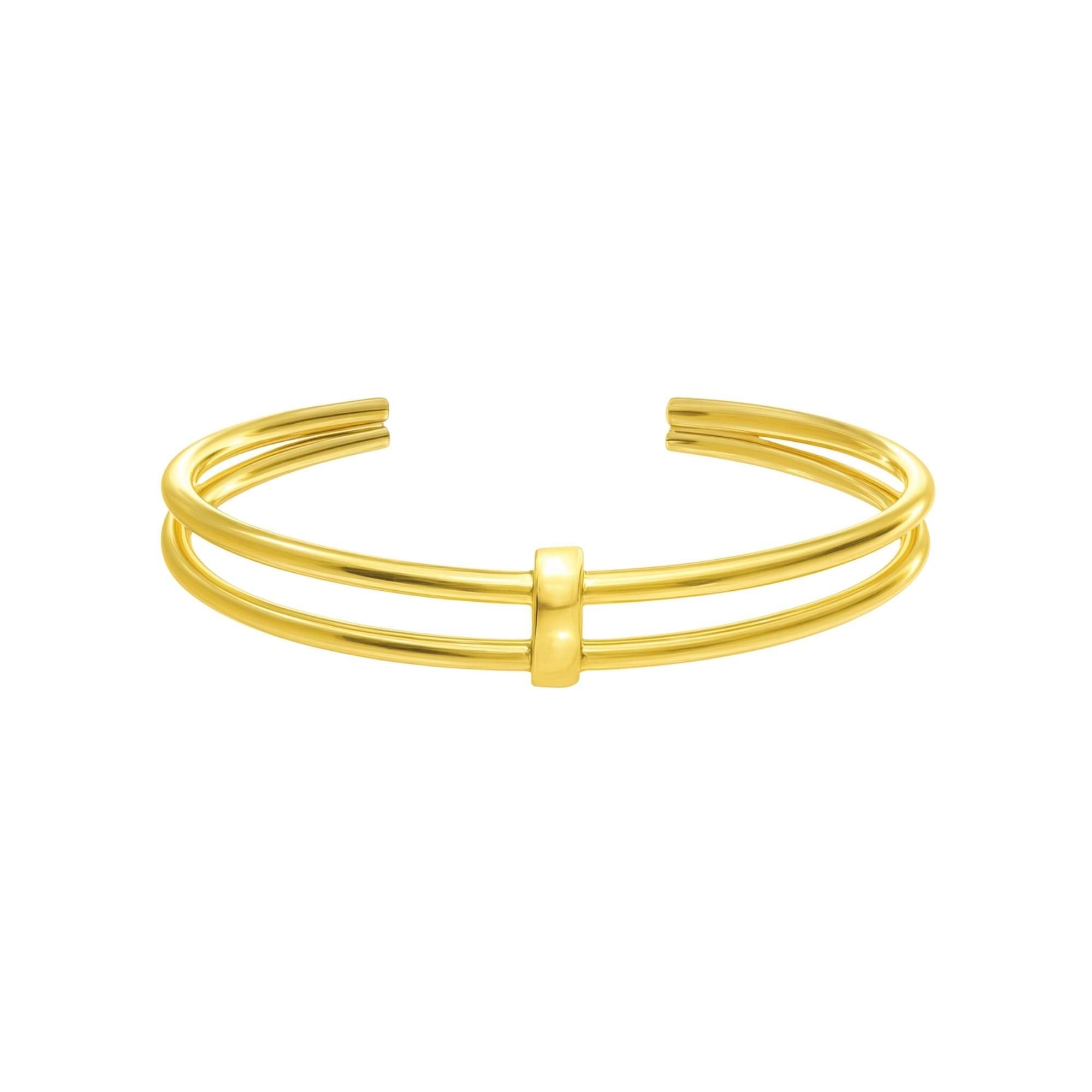 Bracelete Fio Duplo -  Banhado em Ouro 18k