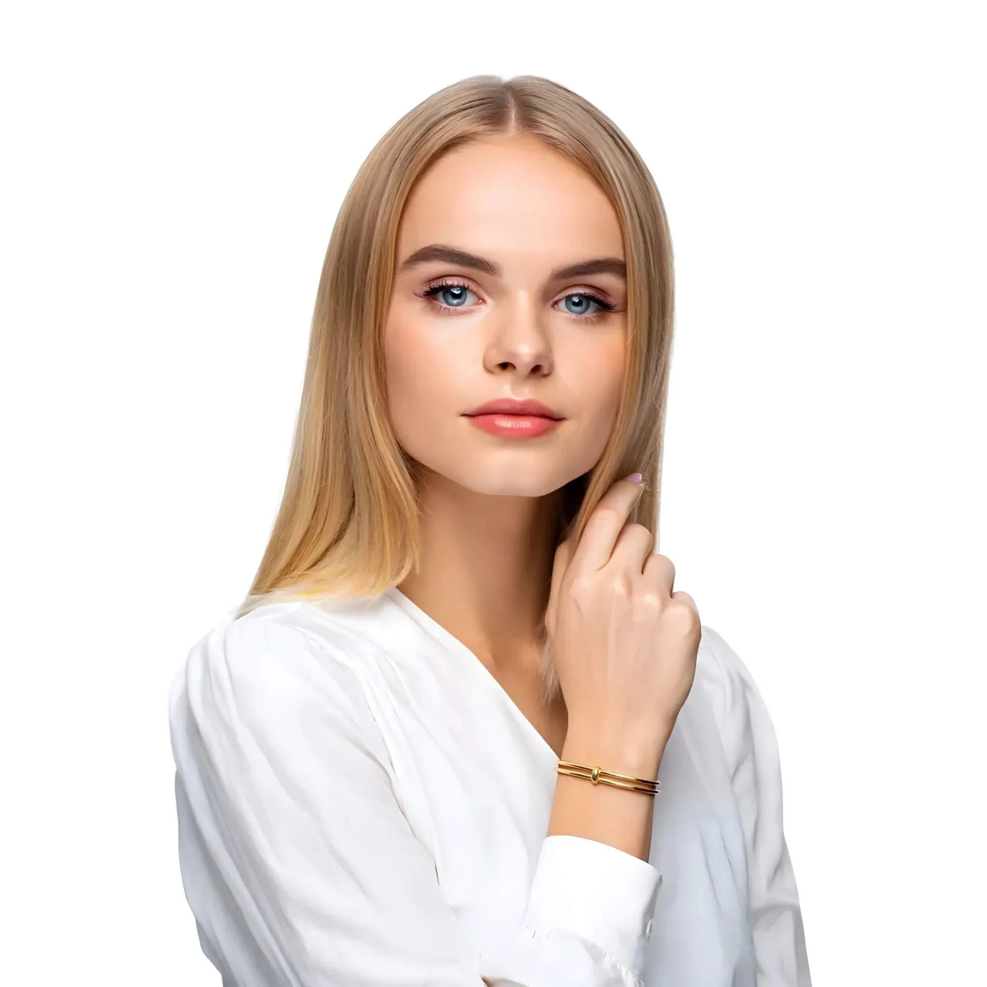 Bracelete Fio Duplo -  Banhado em Ouro 18k Dourado 2