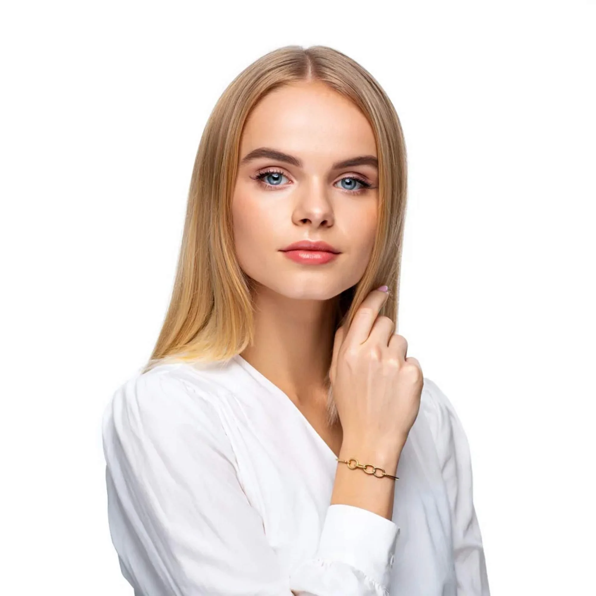 Bracelete Elos Dourados -  Banhado em Ouro 18k Dourado 2