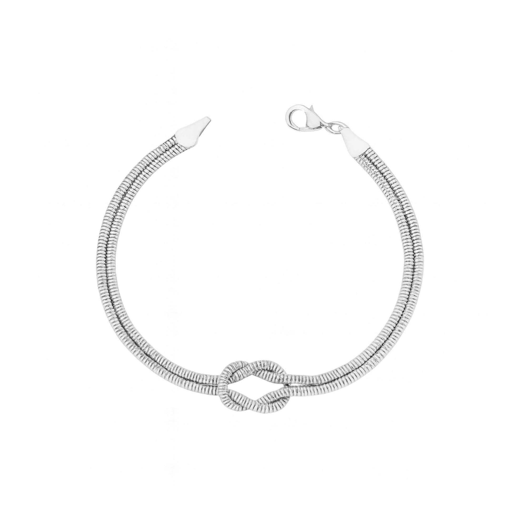 Pulseira Nó Flexível - Banhado em Ouro 18k