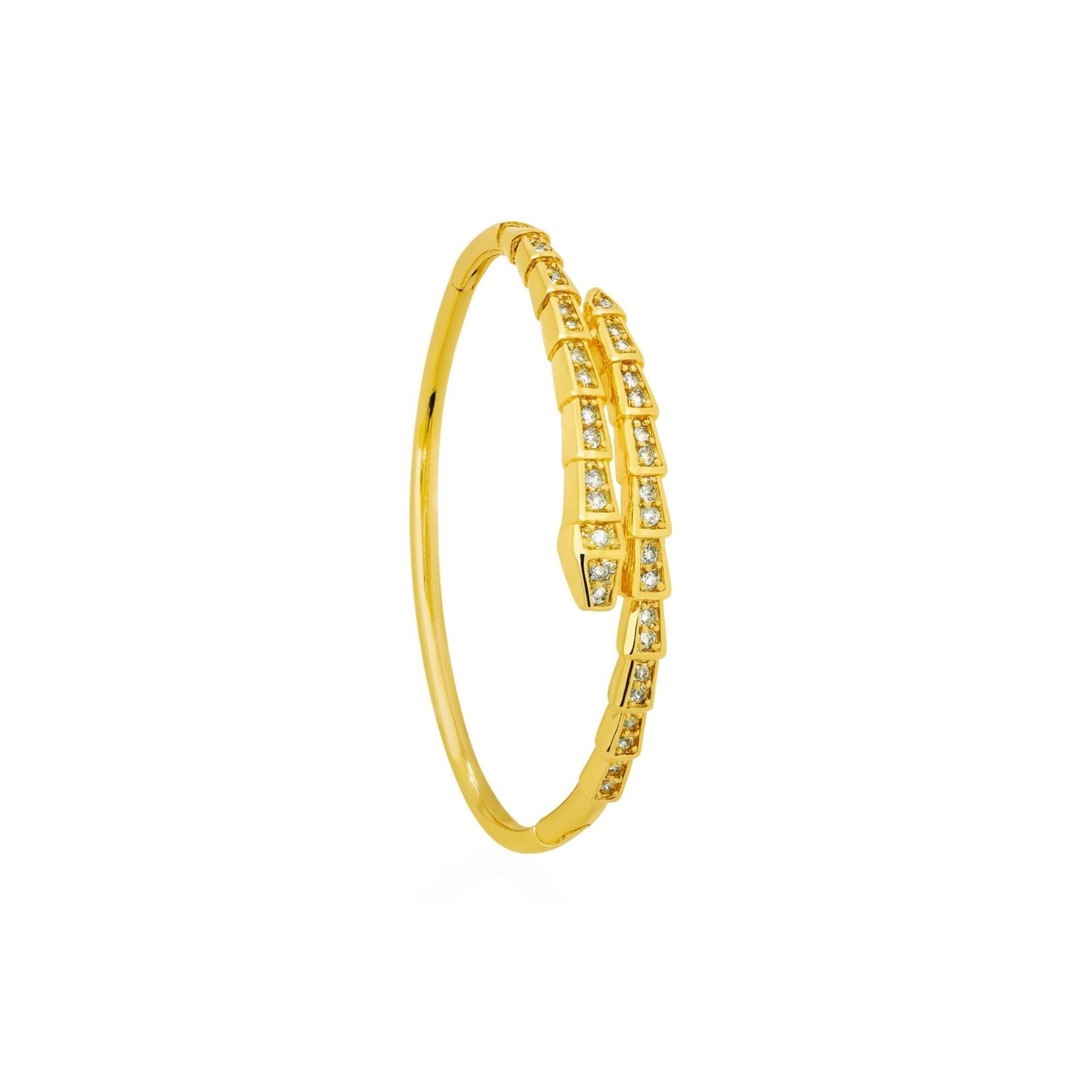 Bracelete Cobra Inspiração - Banhado em Ouro 18k Dourado 2