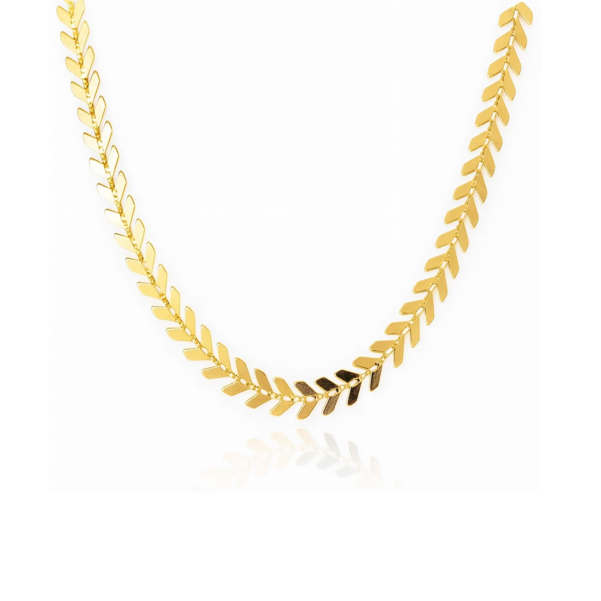 Colar Chocker Escama de Peixe - Banhado em Ouro 18k