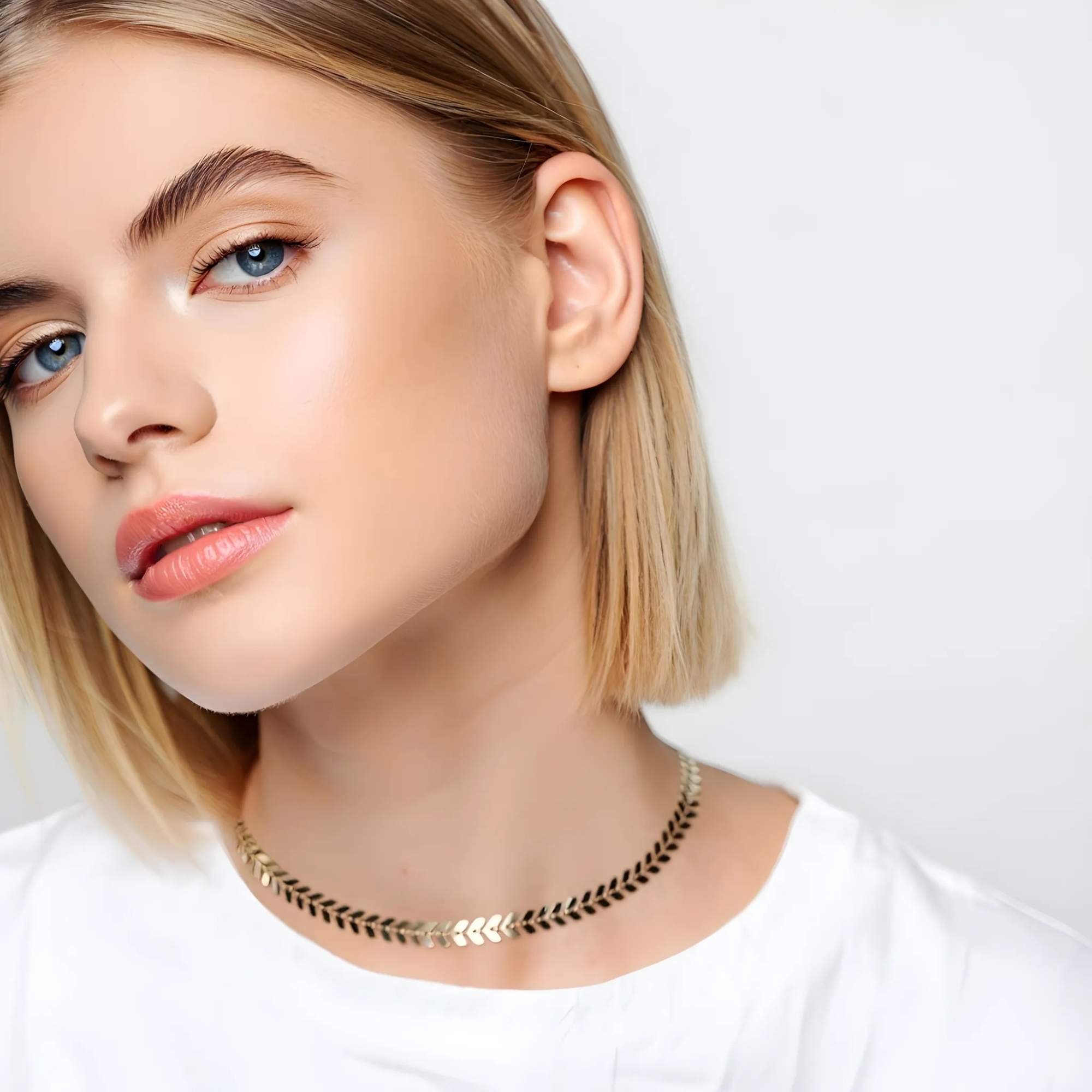 Colar Chocker Escama de Peixe - Banhado em Ouro 18k Dourado 2