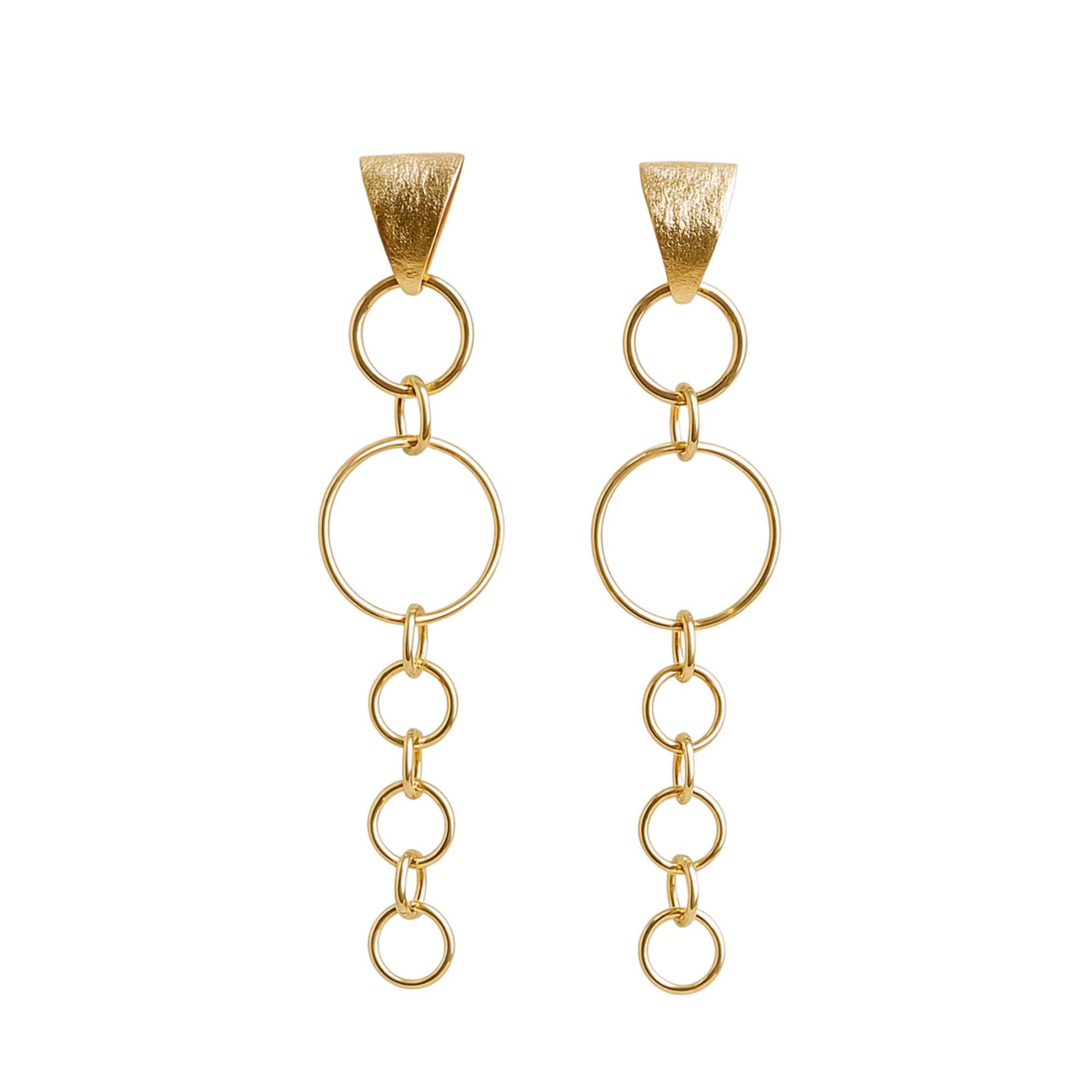 Brinco Elos - Banhado em Ouro 18k Dourado 1