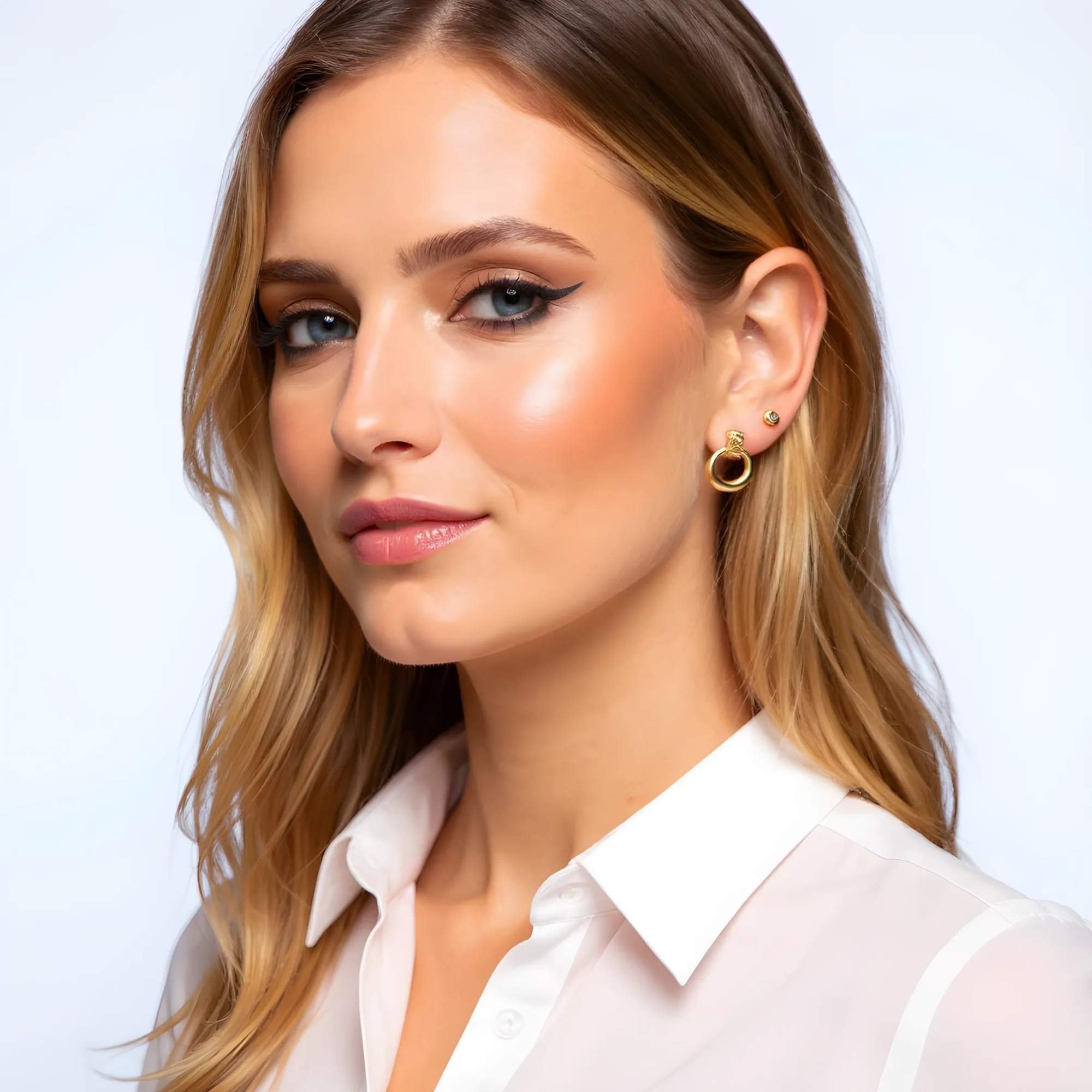 Brinco Argolinha Dourada - Banhada em Ouro 18k Dourado 2