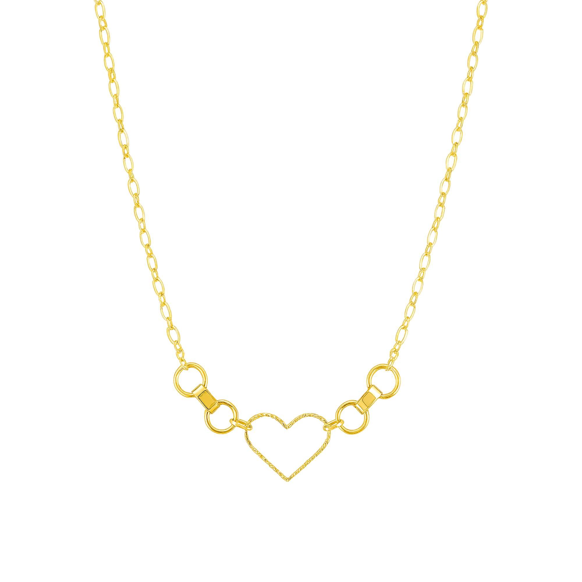 Colar Coração Dourado - Banhado em Ouro 18k Dourado 1