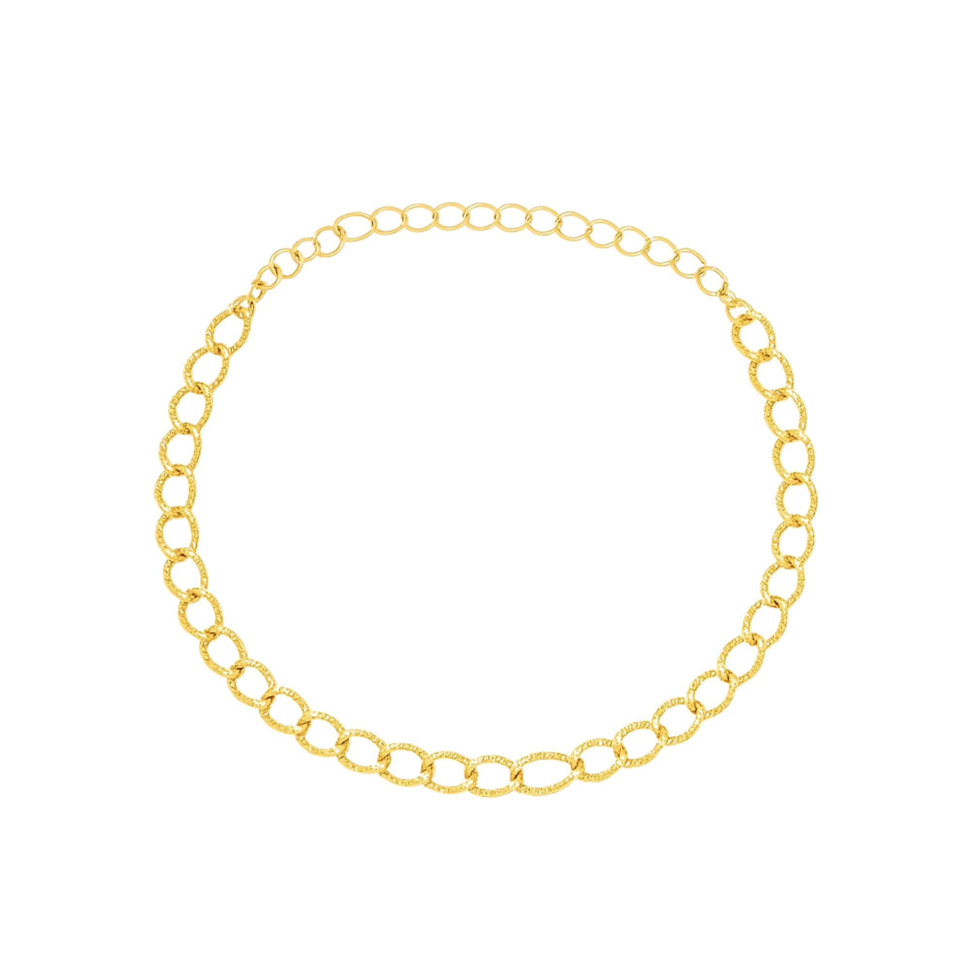 Pulseira Elos Diamantados - Banhada em Ouro 18k