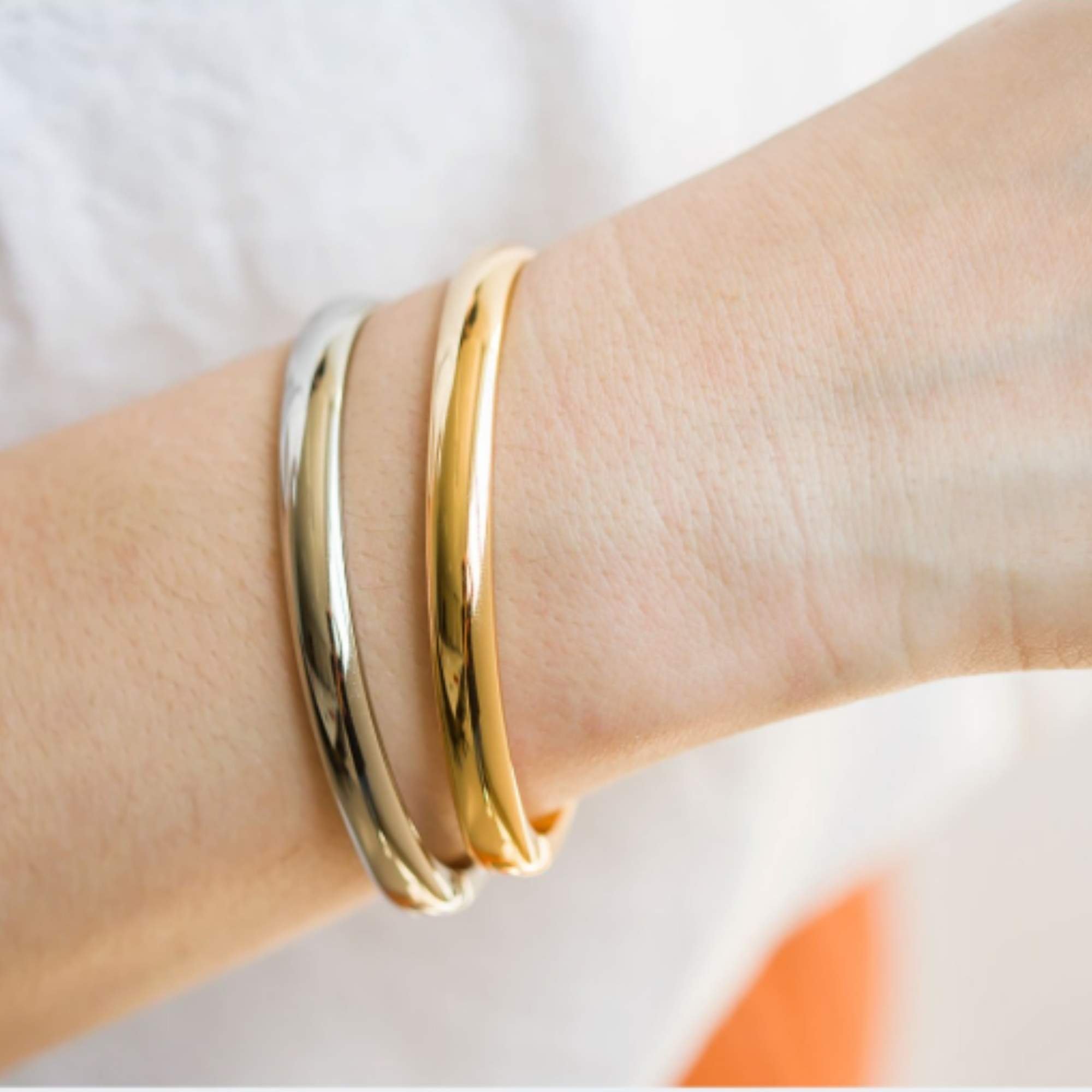 Bracelete Aro Liso - Banhado em Ouro 18k Dourado 2