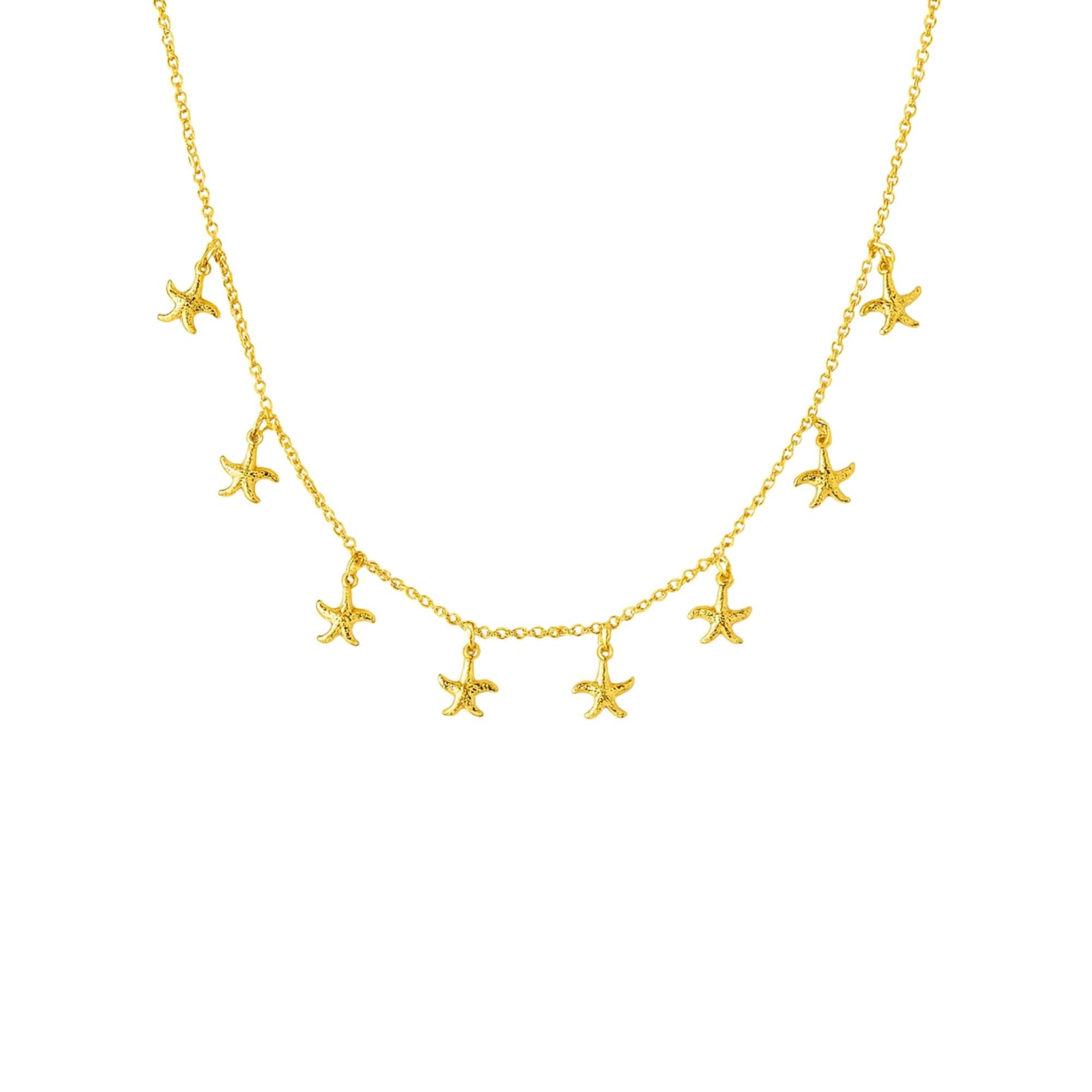 Colar Estrela do Mar - Moda Praia - Banhado em Ouro 18k