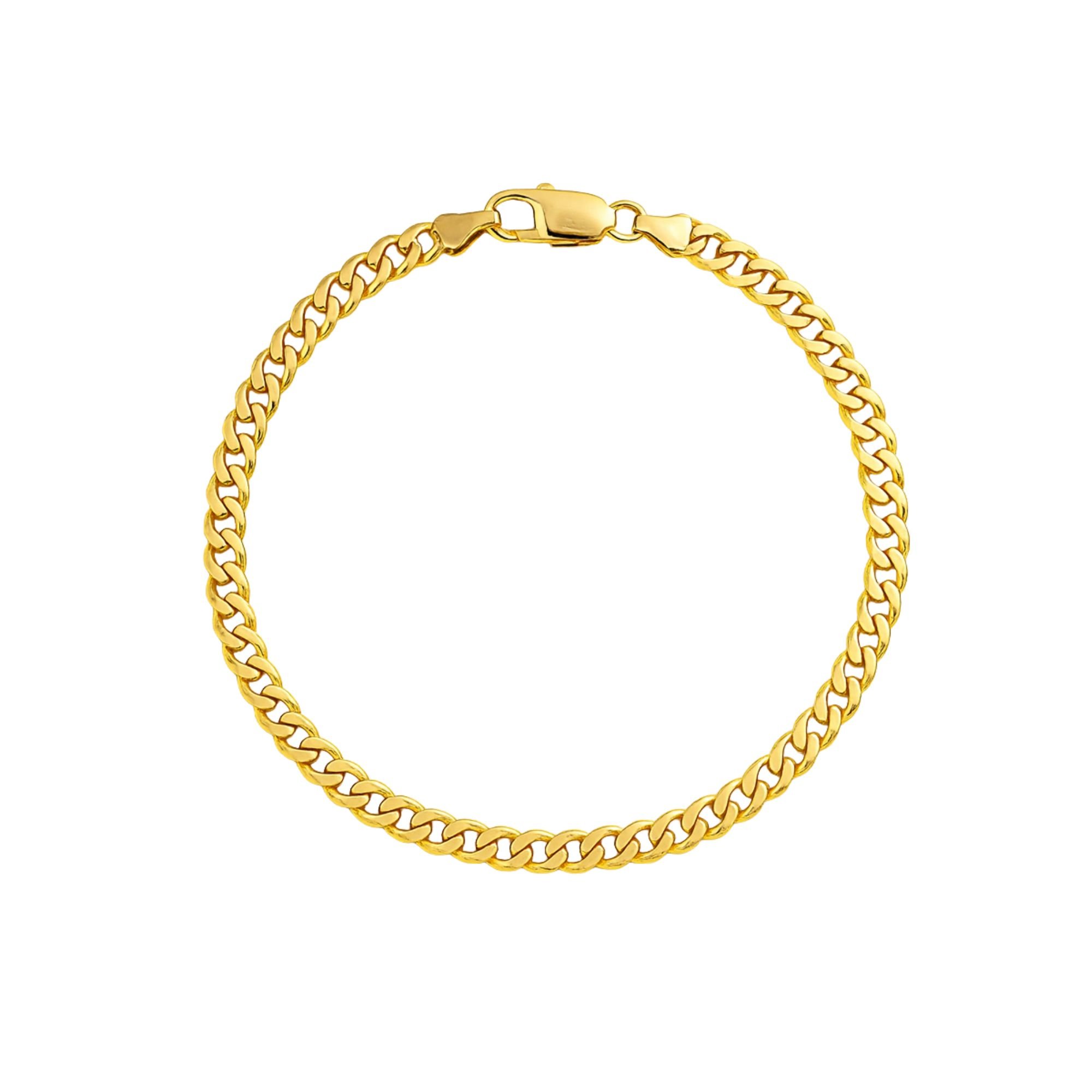 Pulseira Masculina Grumet - Banhado em Ouro 18k - 2 mm