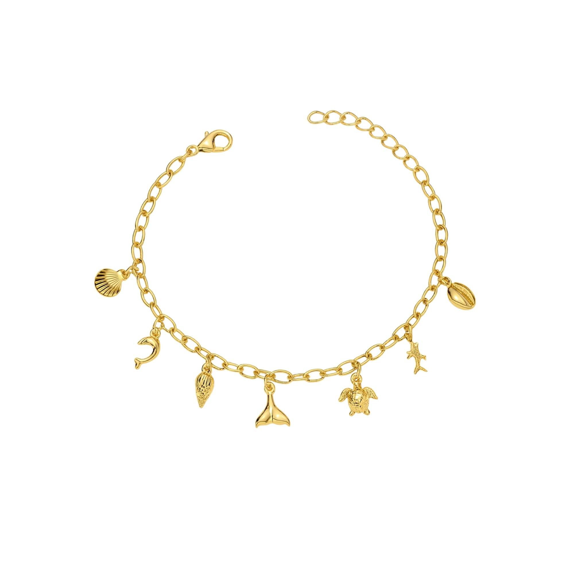 Pulseira Feminina Moda Praia - Banhada em Ouro 18k