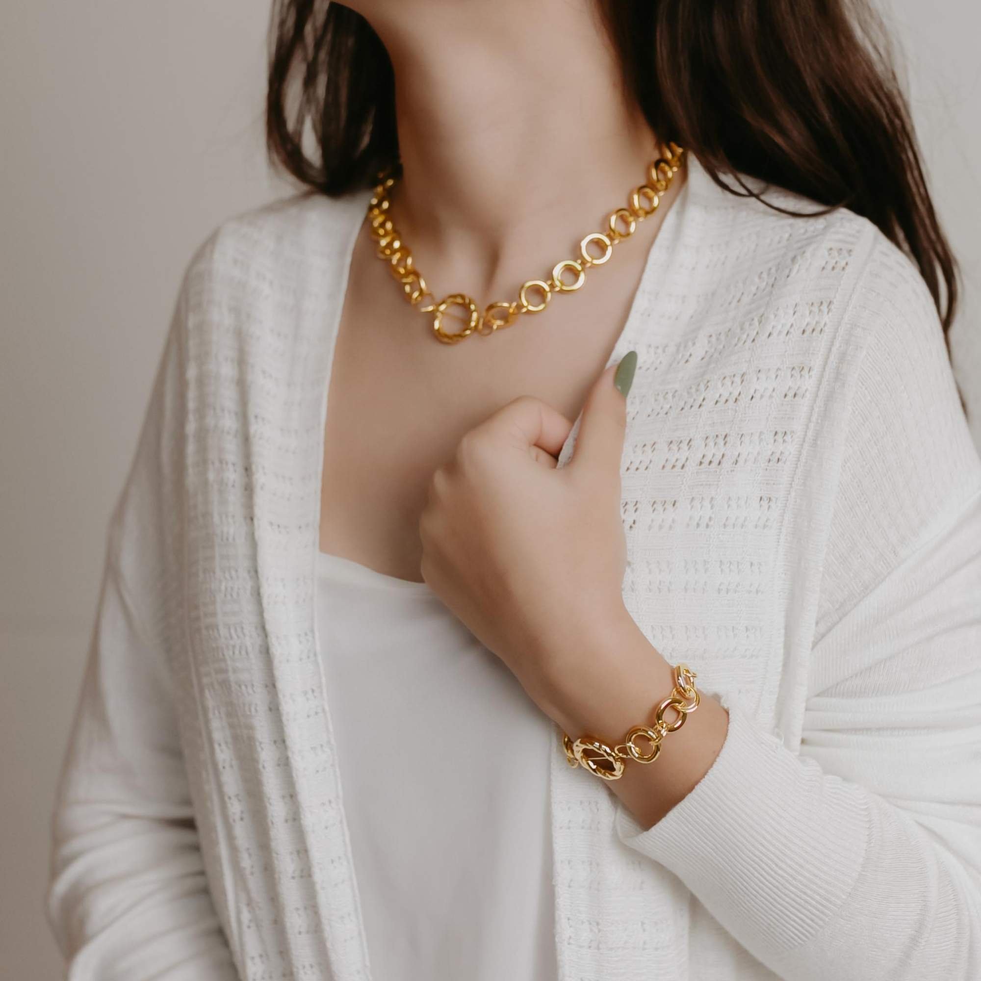 Pulseira Elos Luxo -  Banhado em Ouro 18k Dourado 2