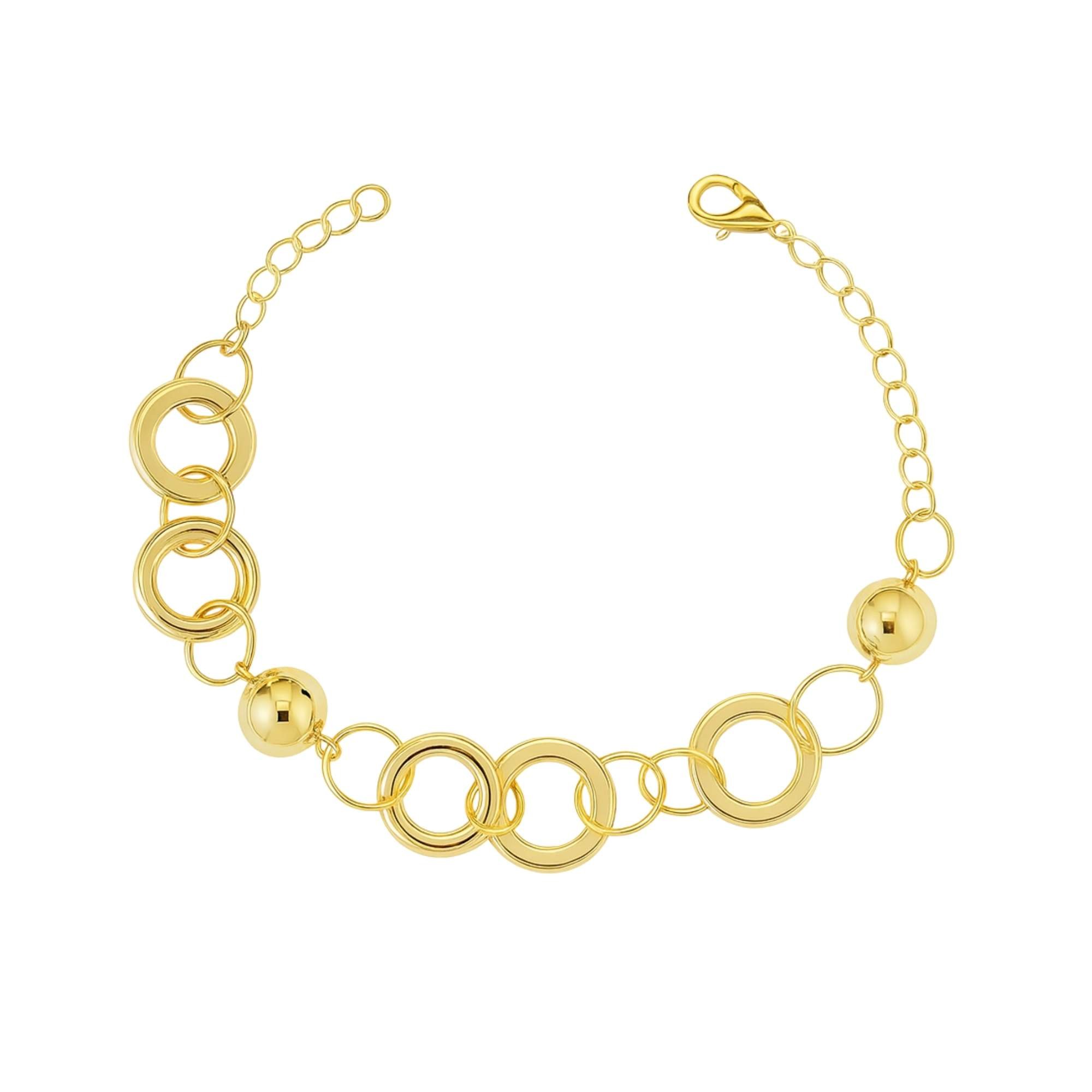 Pulseira Elos Super Luxo -  Banhado em Ouro 18k