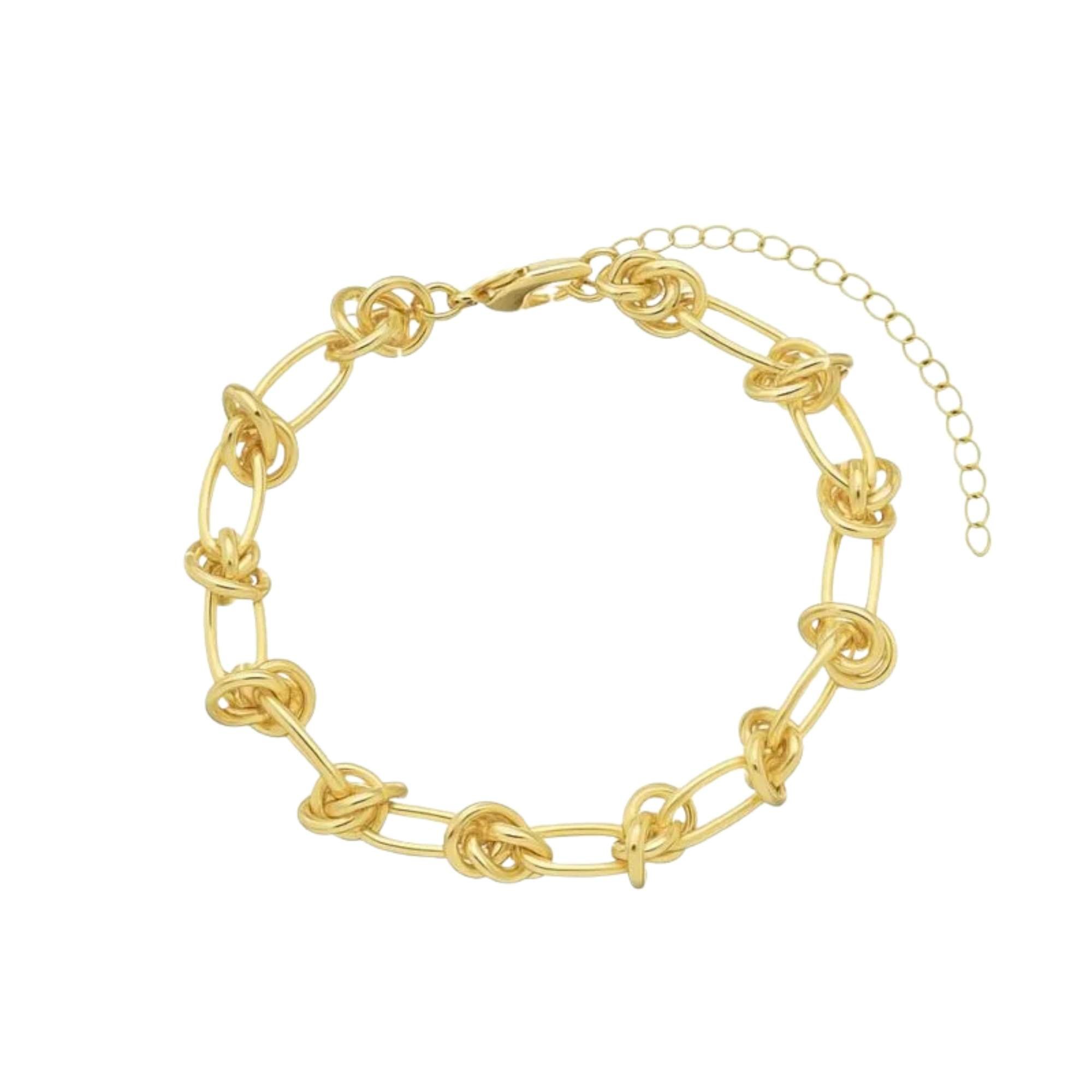 Pulseira Nó Feminina - Banhado em Ouro 18k