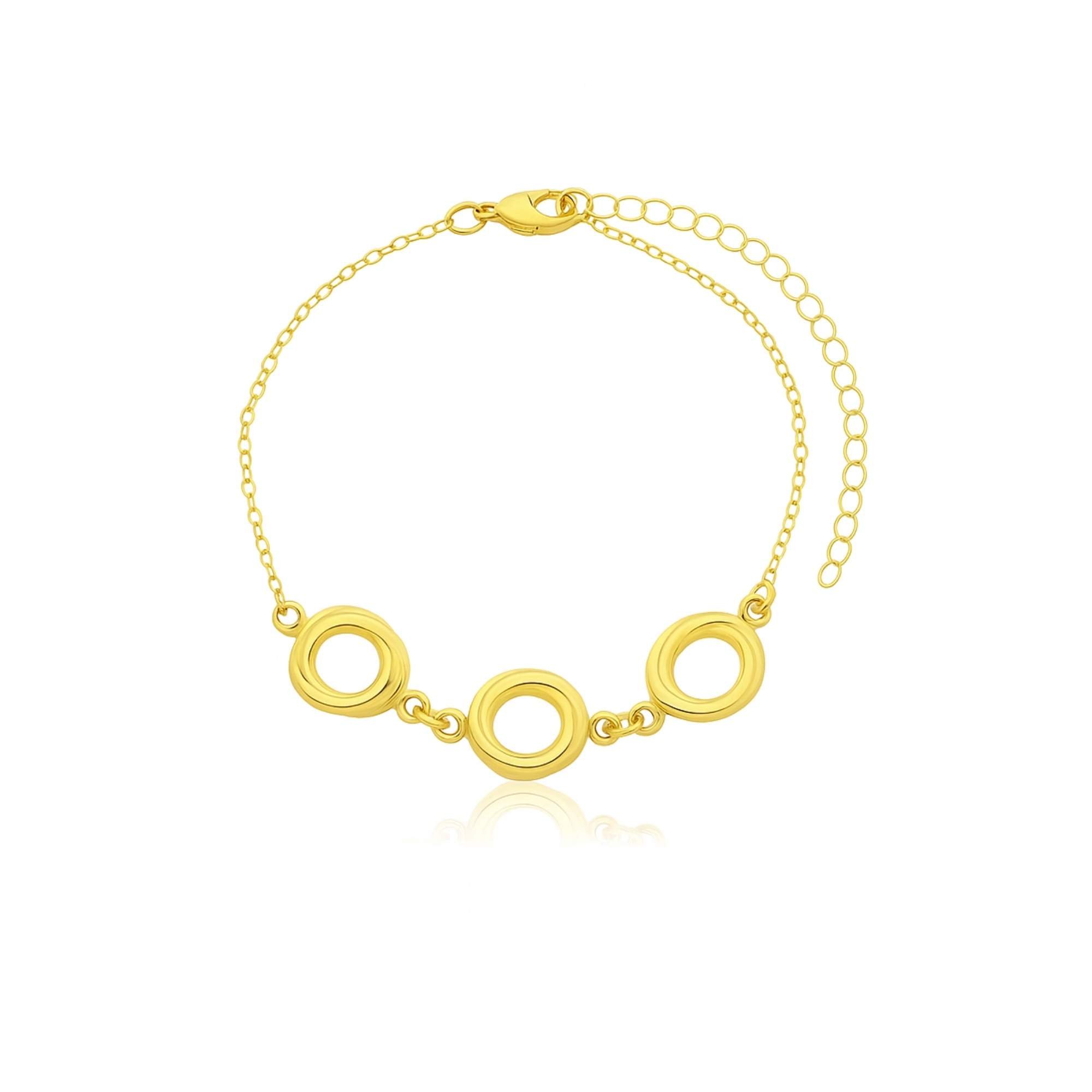 Pulseira Feminina Ninhos -  Banhado em Ouro 18k