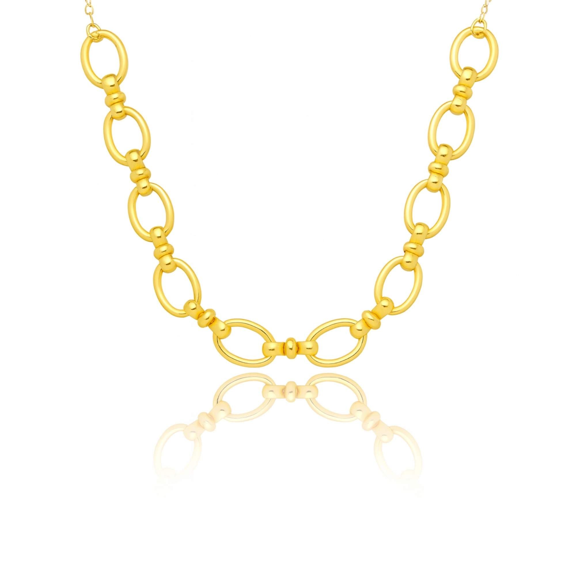 Colar Elos Ligamentos - Banhado em Ouro 18k