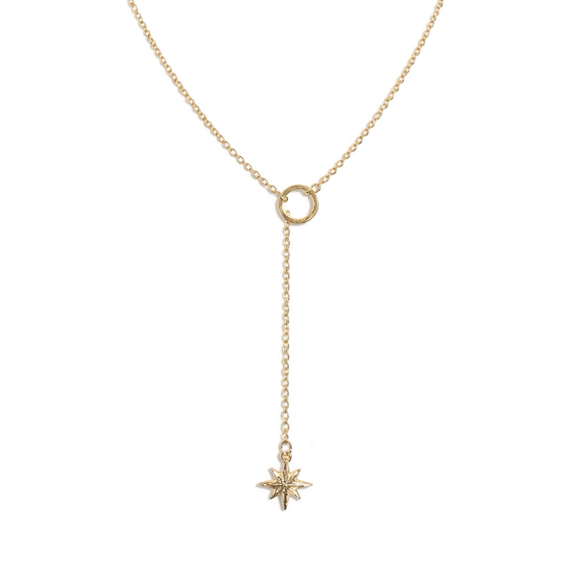 Colar Gravatinha Estrela - Banhado em Ouro 18k