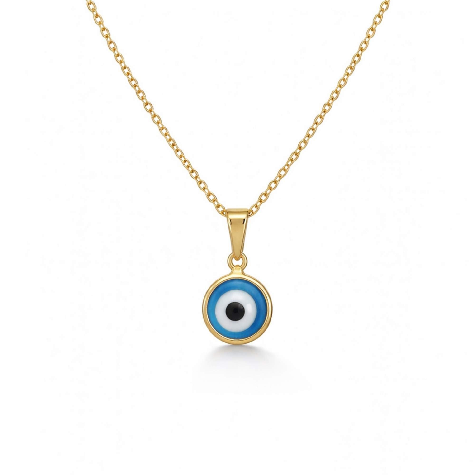 Colar Pingente Olho Grego - Banhado em Ouro 18k