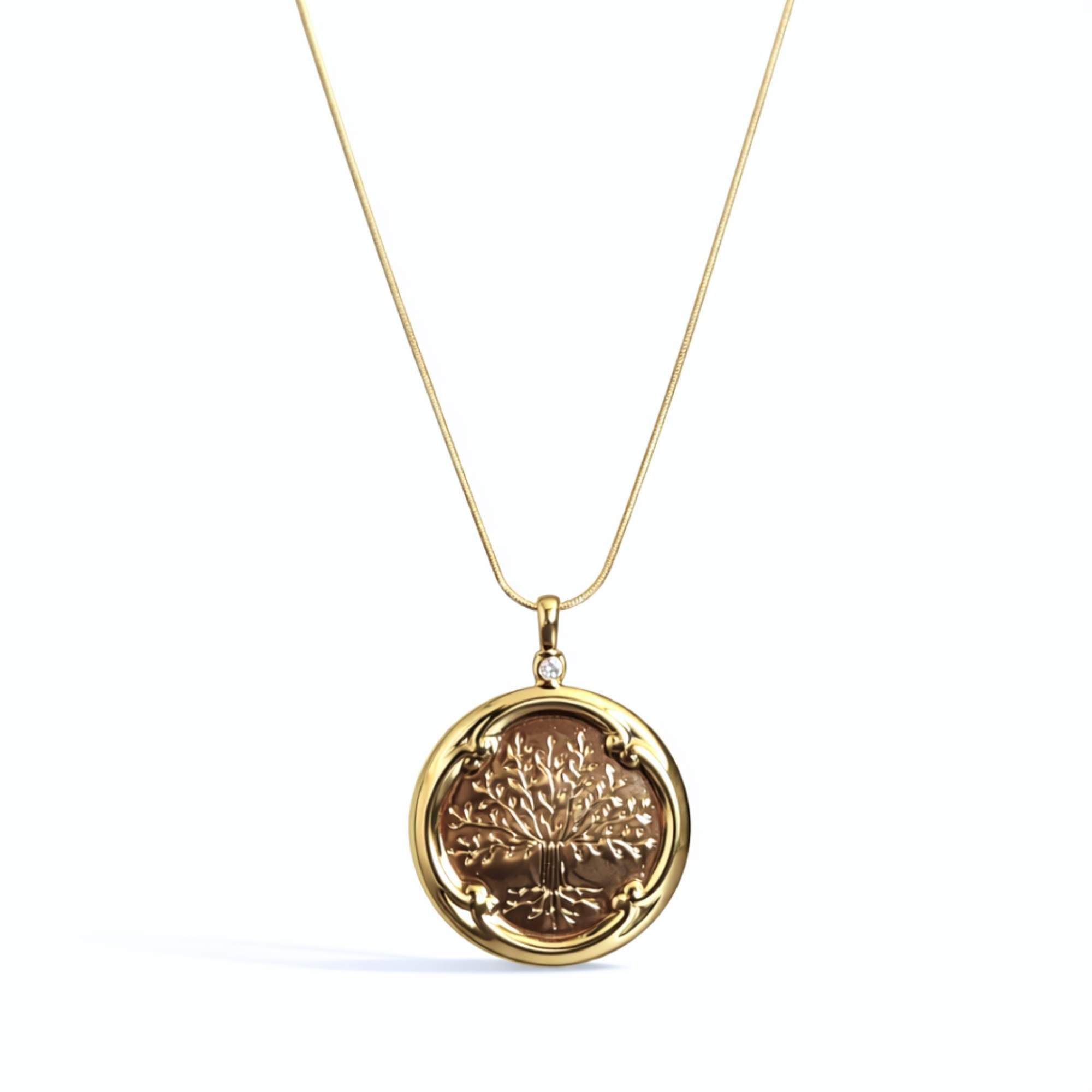 Colar Árvore da Vida - Banhado em Ouro 18k