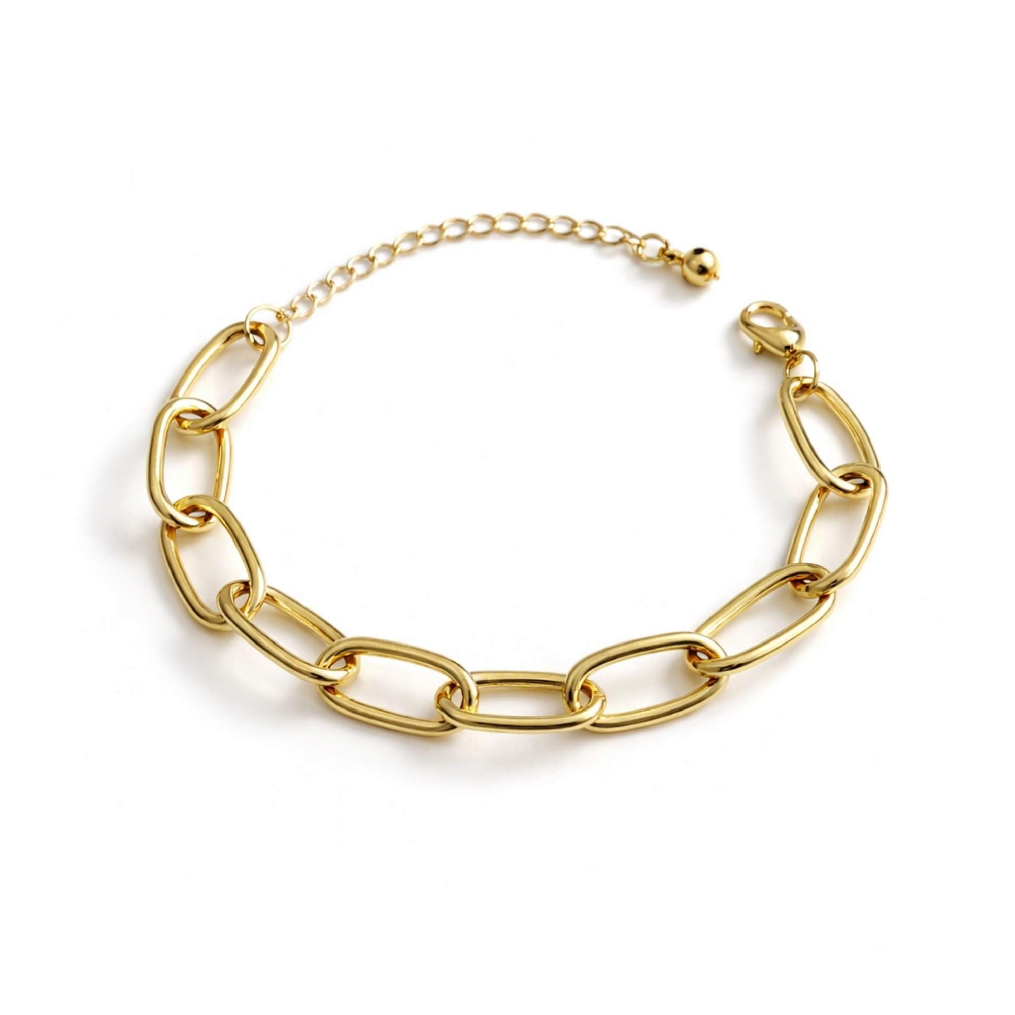 Pulseira Feminina Elos Dourados - Banhada em ouro 18k