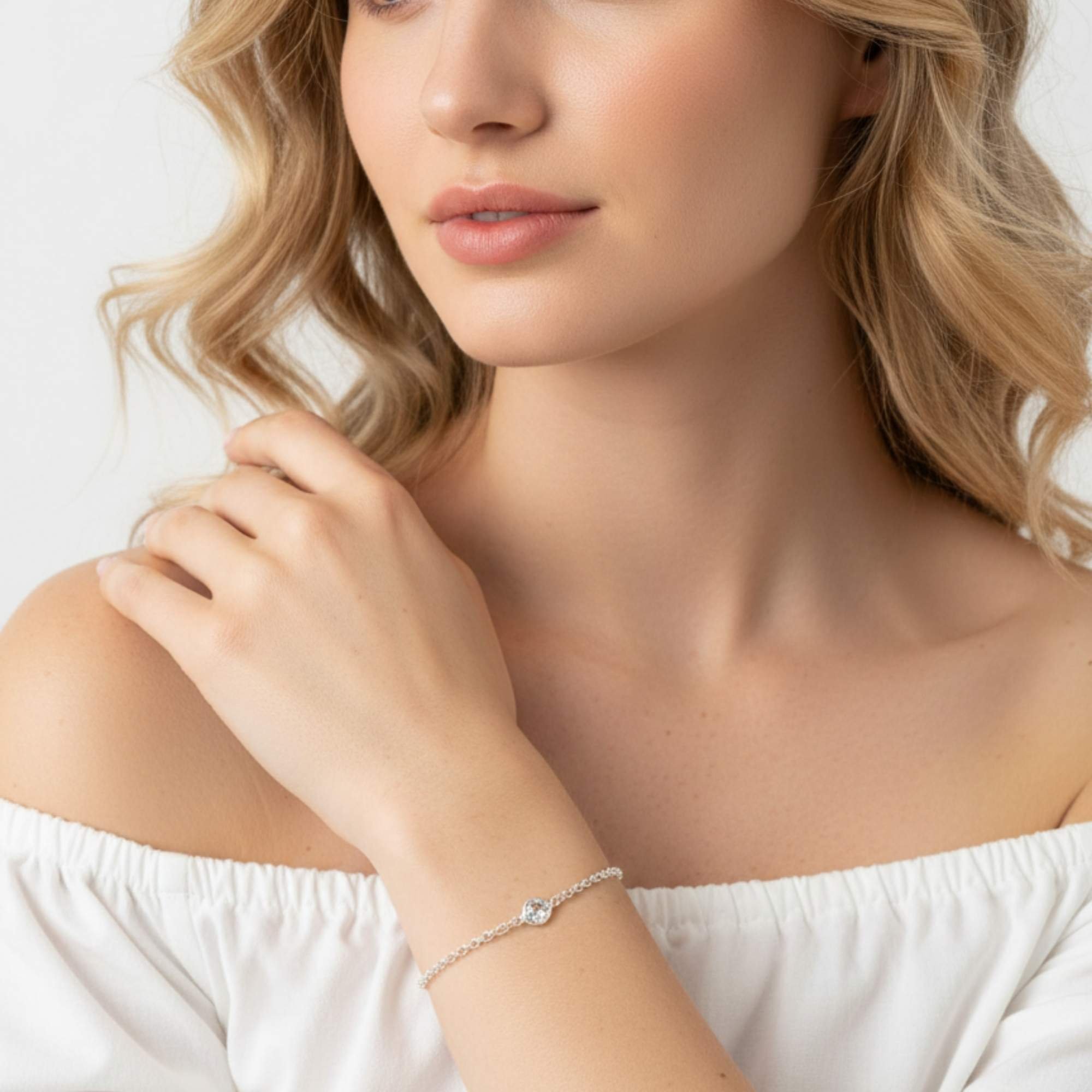 Pulseira Ponto de Luz - Banhada em prata 925 Prata 2