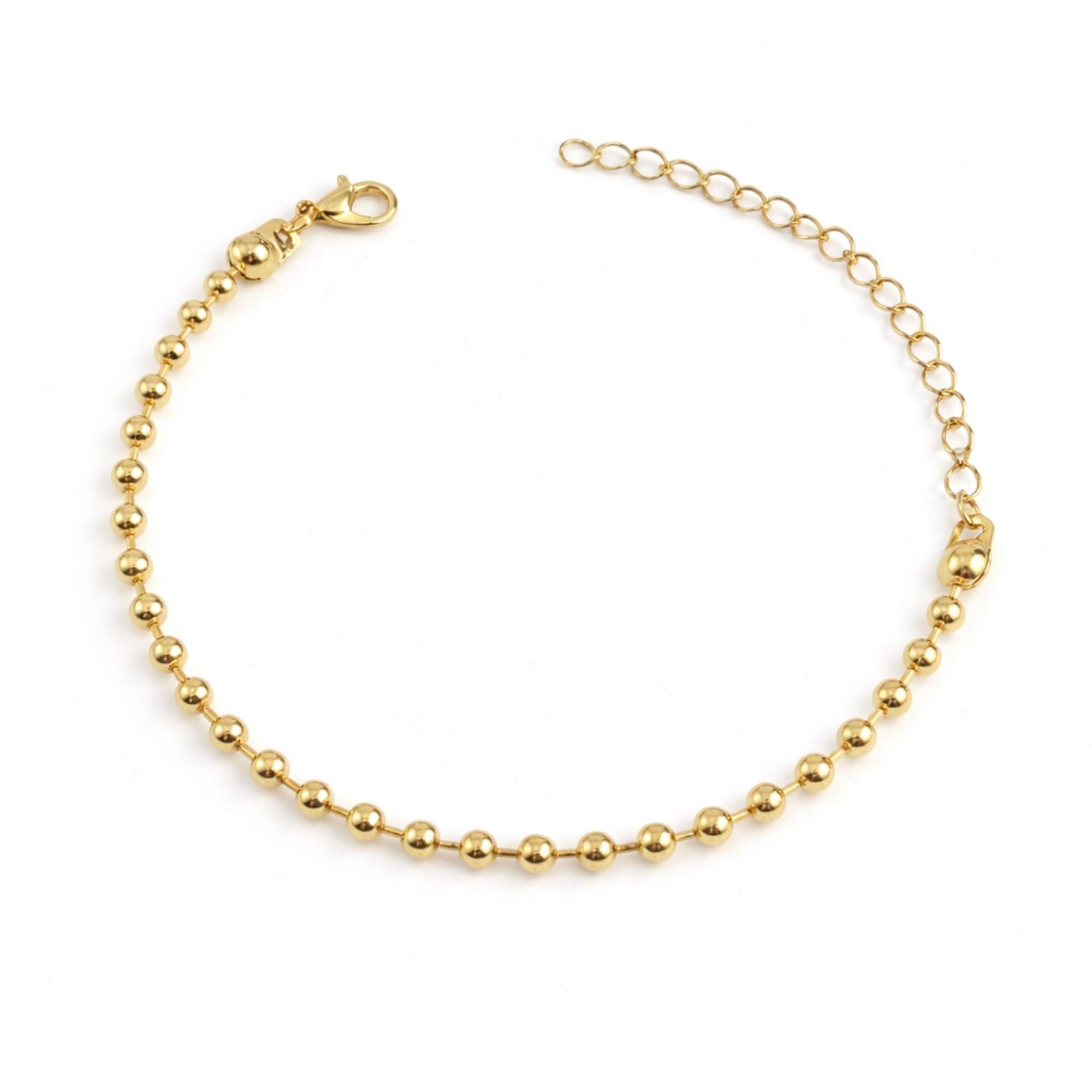 Pulseira Feminina de Bolinha - Banhada em ouro 18k