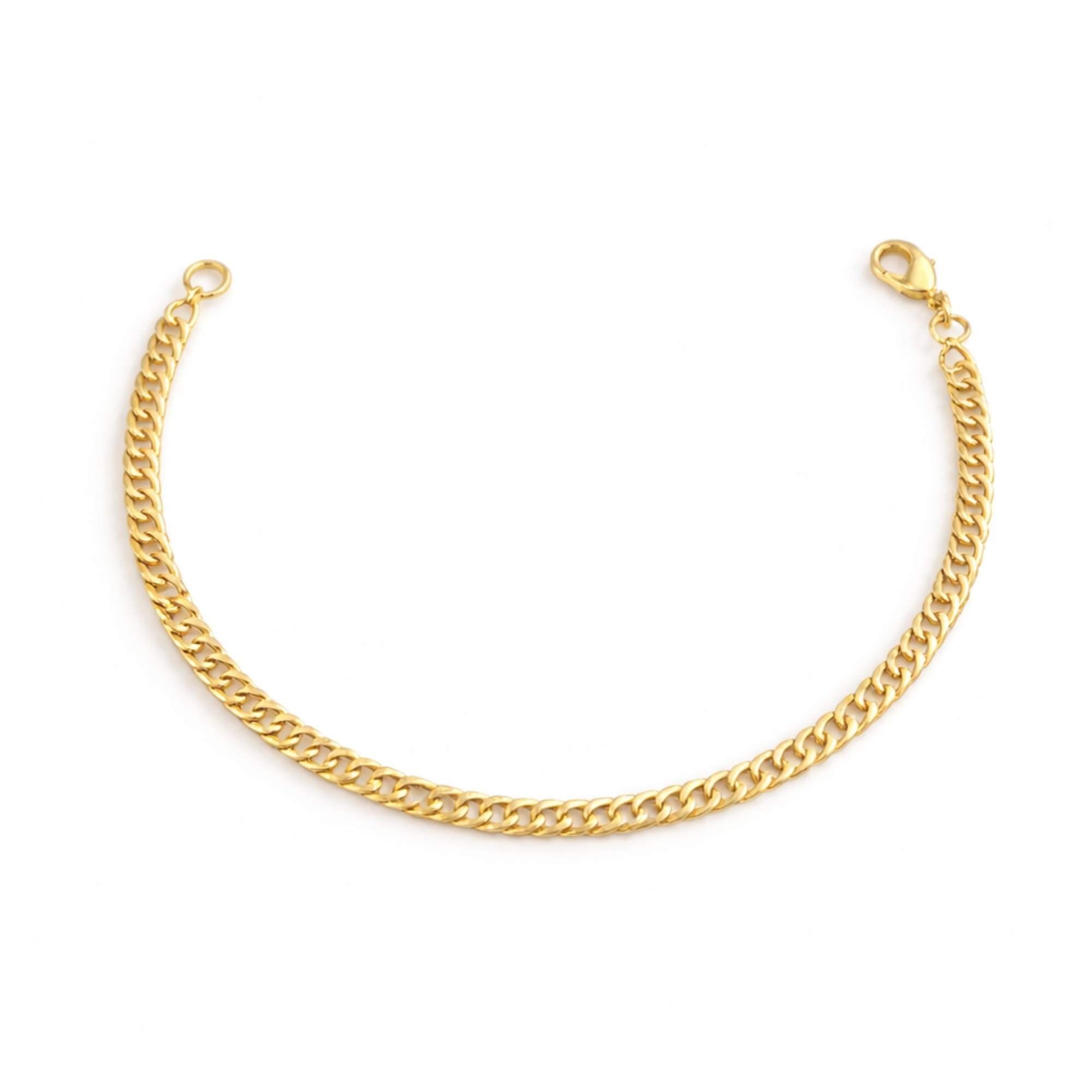 Pulseira Masculina Grumet - Banhado em Ouro 18k - 1 mm