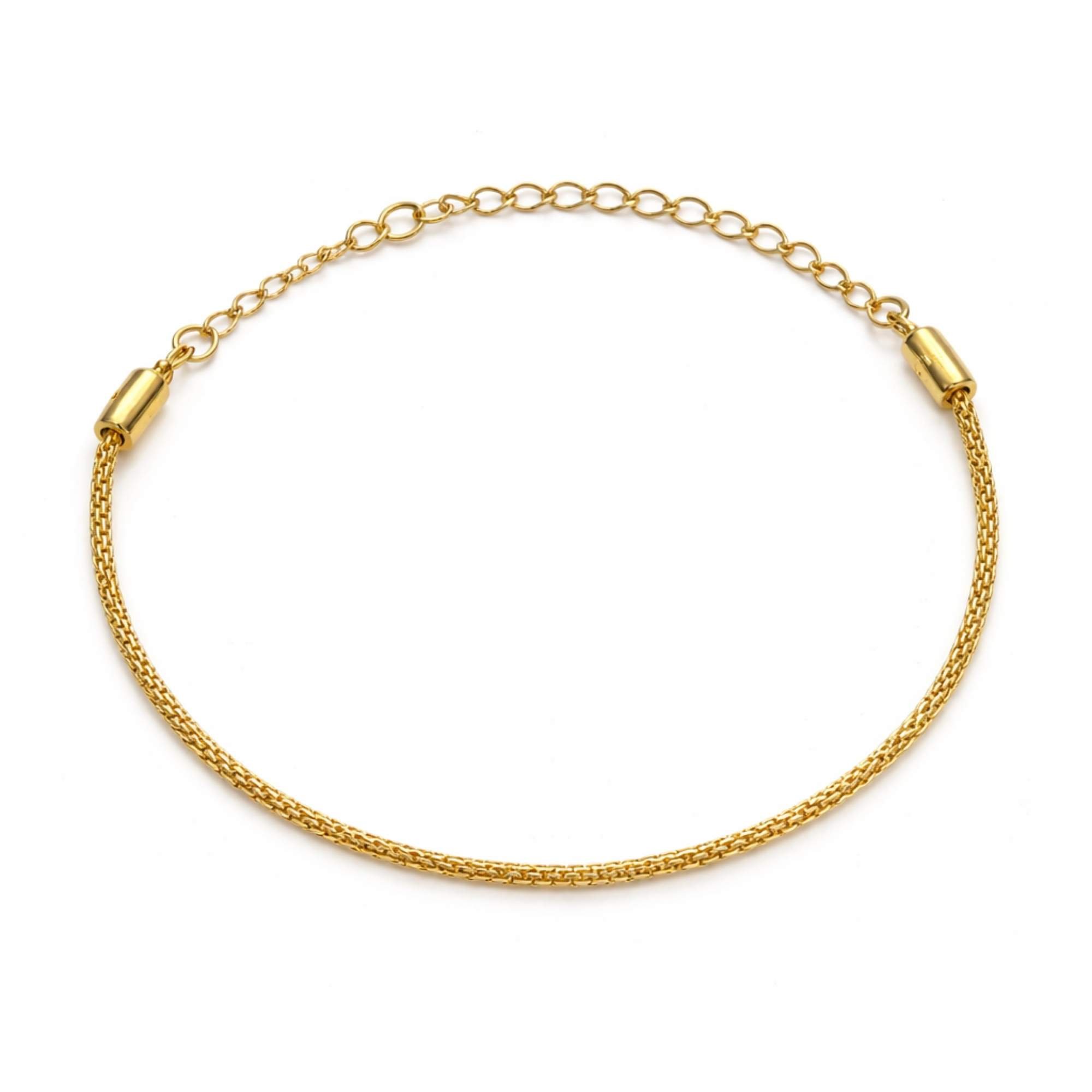 Pulseira Malha Italiana - Banhada em Ouro 18k
