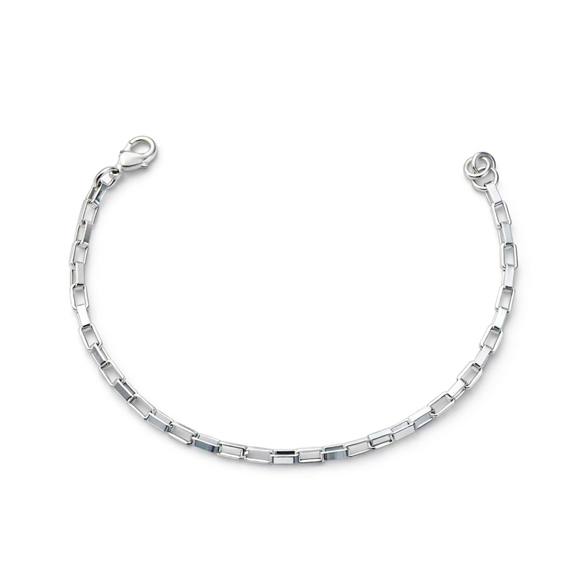 Pulseira Elo Quadradinho - Banhado em Prata 925