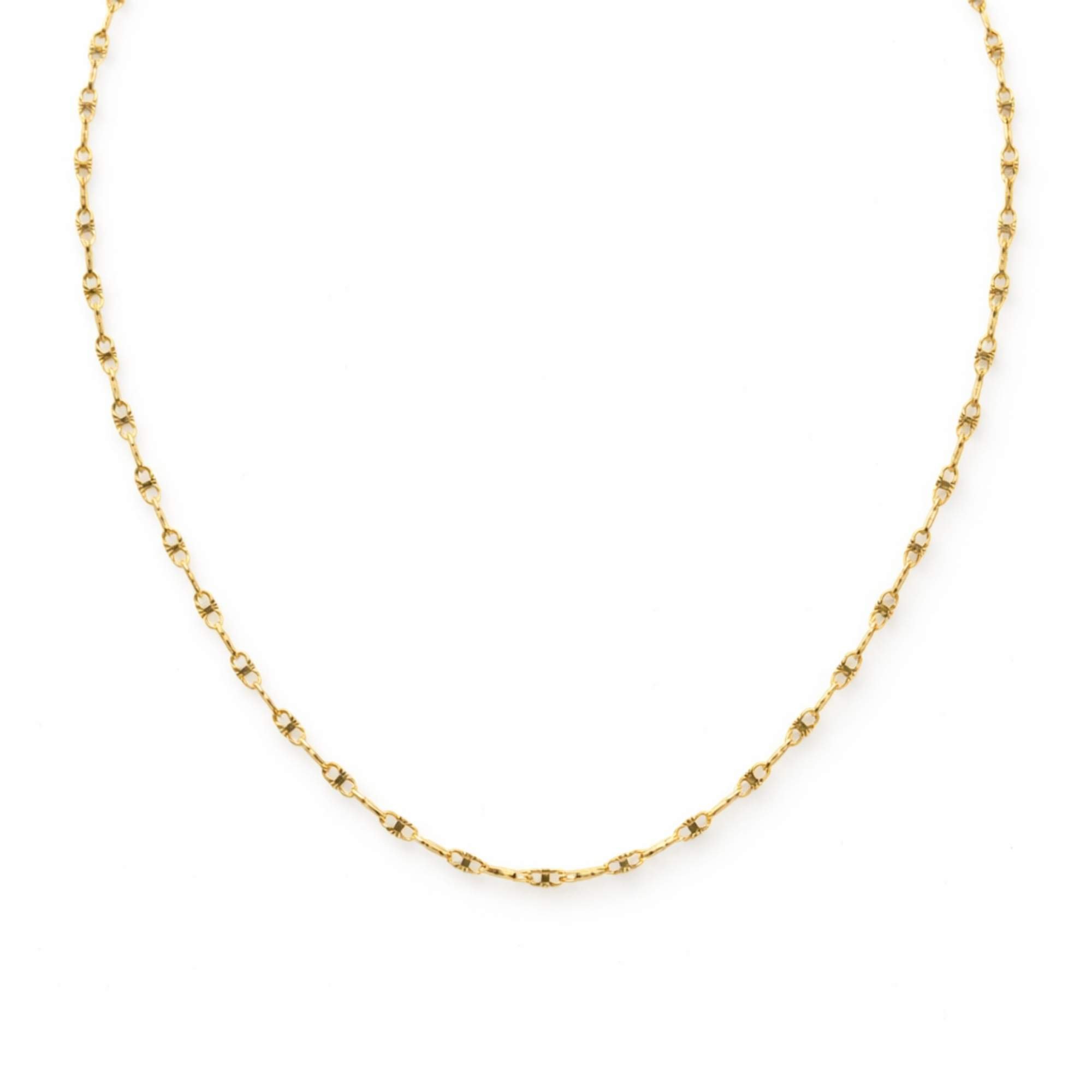Colar Feminino Fígaro - Banhado em Ouro 18k