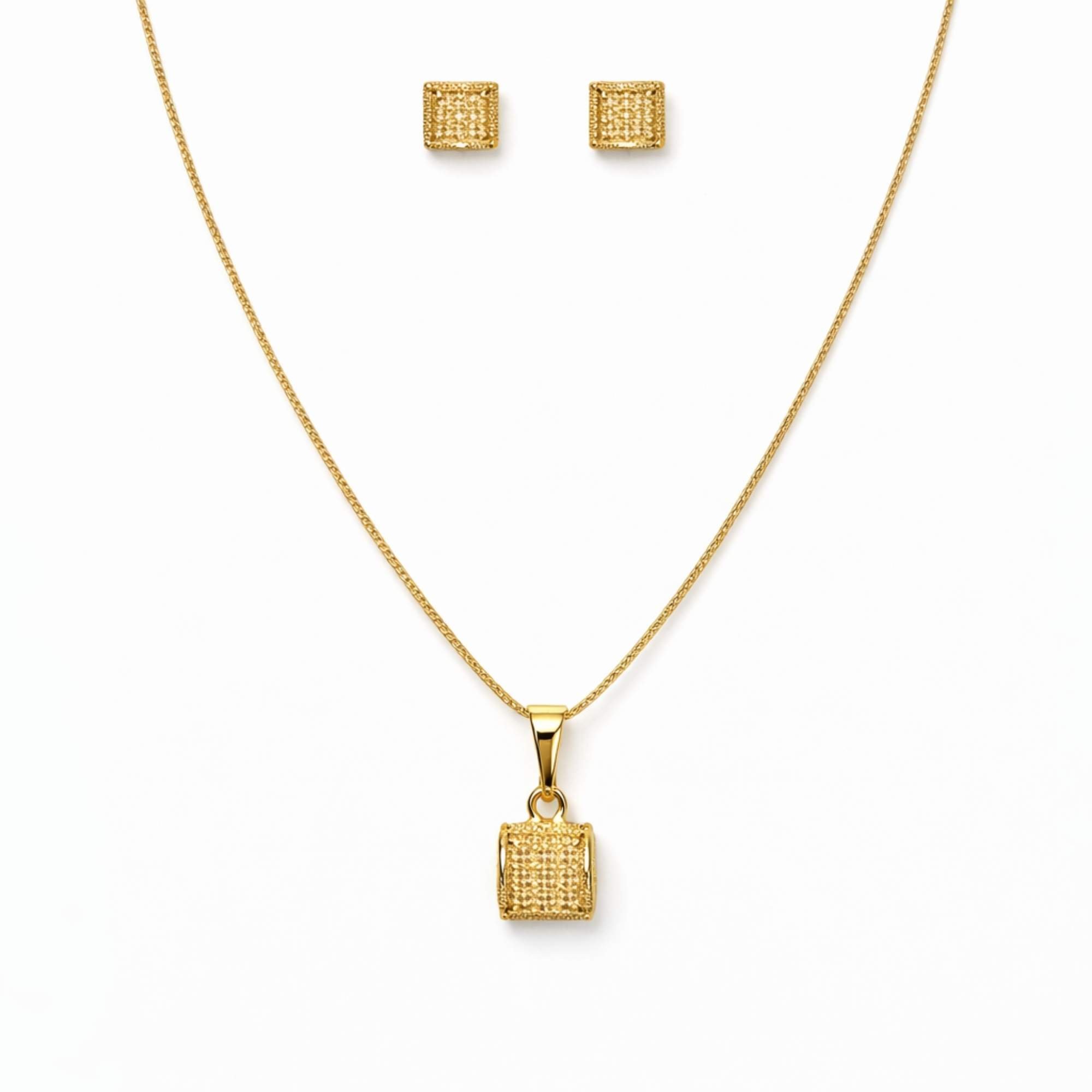 Conjunto Feminino Coleção Textura - Banhado em ouro 18k