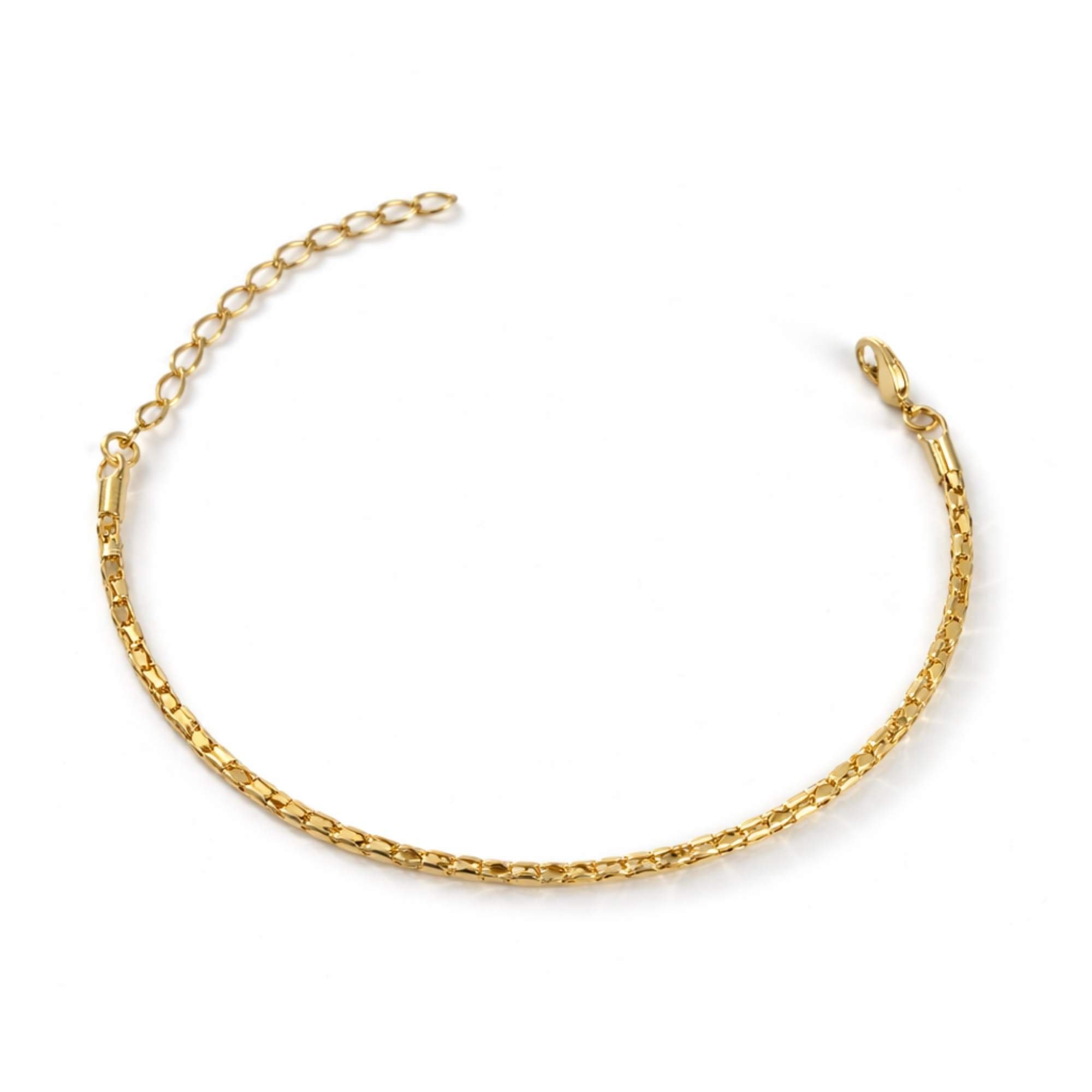 Pulseira Feminina Malha - Banhada em Ouro 18k