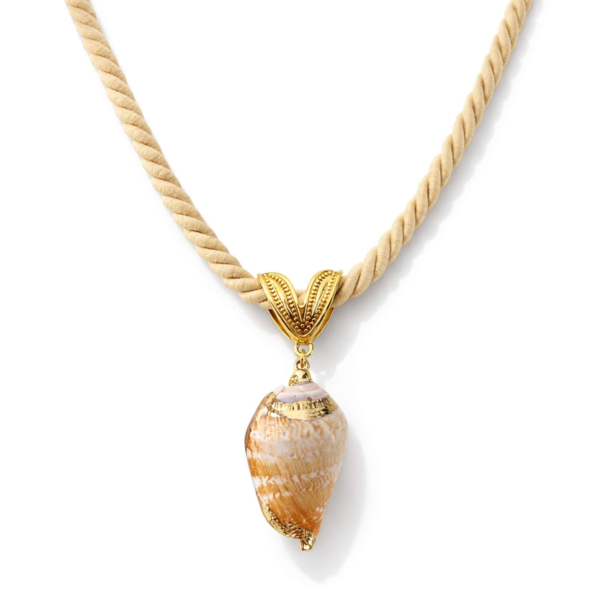 Colar Feminino Concha - Banhado em Ouro 18k
