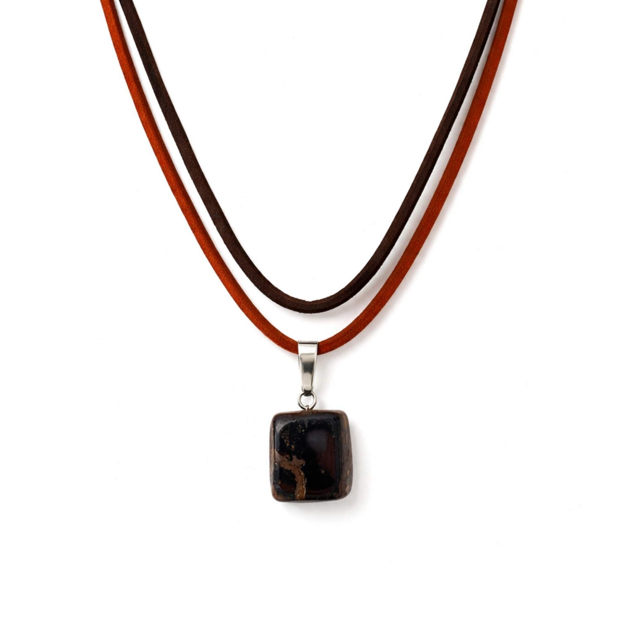 Colar Feminino Pedra Natural - Banhado em Ouro 18k